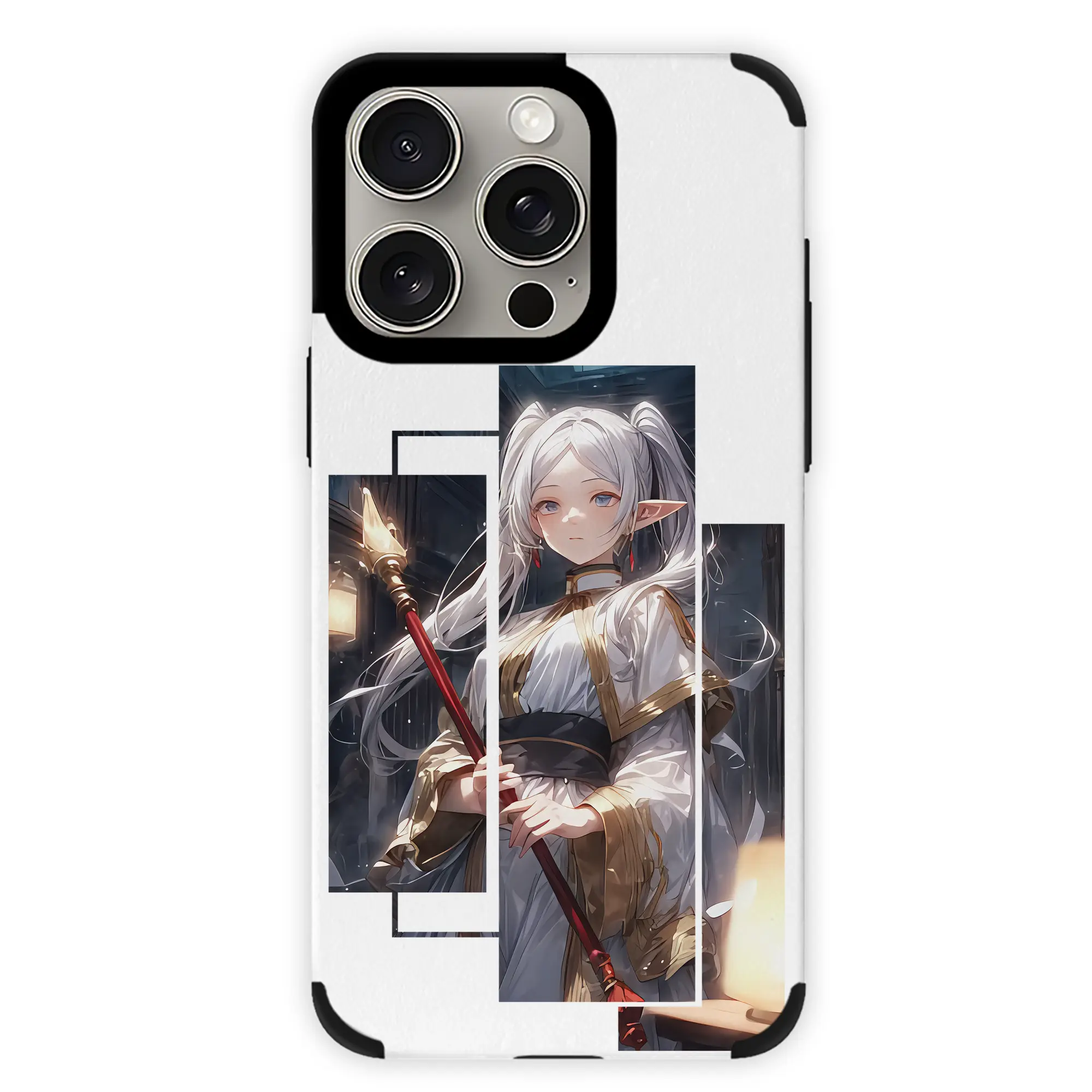 葬送のフリーレン（Frieren） グッズ,フリーレン（Frieren） - IPhone15ProMax対応 ・ PUレザースマホケース ・ 耐衝撃 ・ 黄変防止 ・ 360度全面保護 ・ 柔らか手触り ・ 3D立体ボタン