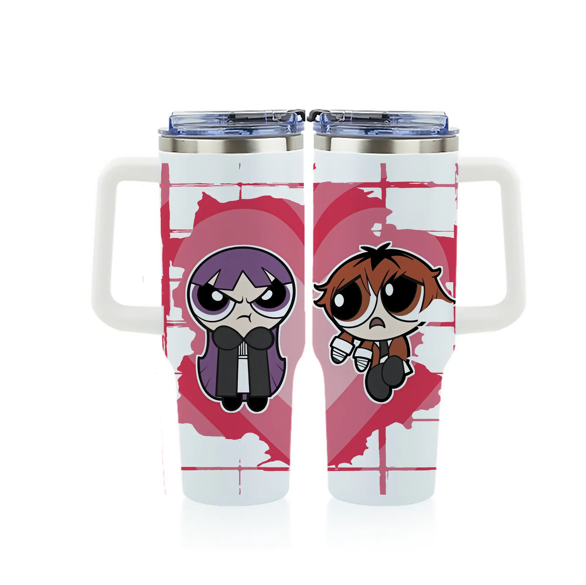 葬送のフリーレン（Frieren） グッズ,シュタルク（Stark） - 1200mL フルプリント車用タンブラー ・ 304ステンレス 内側 ・ 201ステンレス 外側 ・ 保温 保冷 ・ 通勤 ドライブ アウトドア用