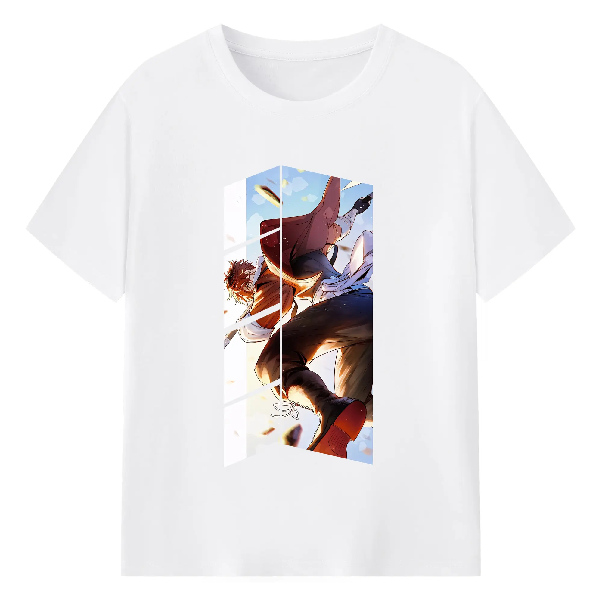 葬送のフリーレン（Frieren） グッズ,シュタルク（Stark） - 綿100％ 半袖Tシャツ ・ フロントプリント ・ 快適 通気性 ・ 日常使い 散歩 スポーツ用