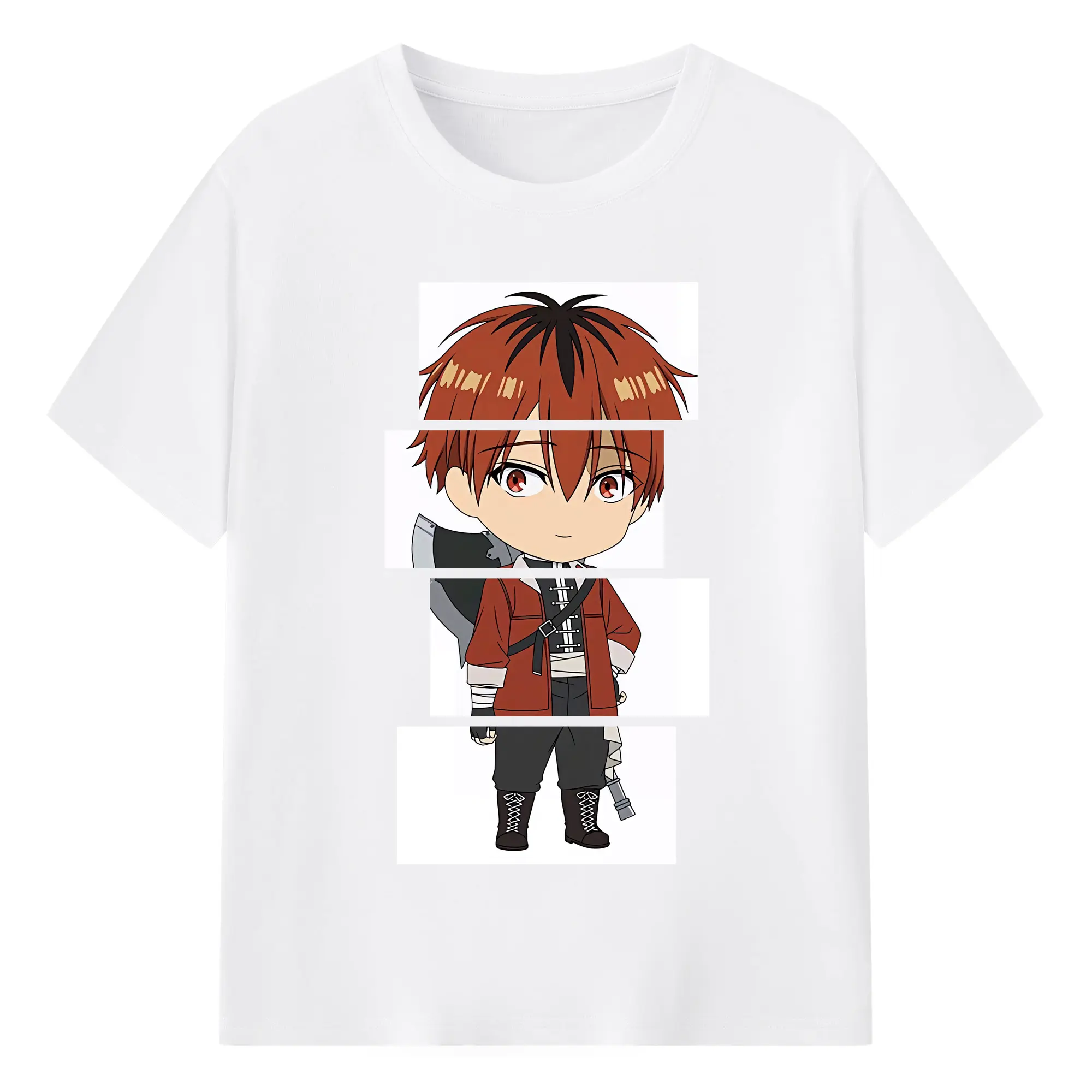 葬送のフリーレン（Frieren） グッズ,シュタルク（Stark） - 綿100％ 半袖Tシャツ ・ フロントプリント ・ 快適 通気性 ・ 日常使い 散歩 スポーツ用