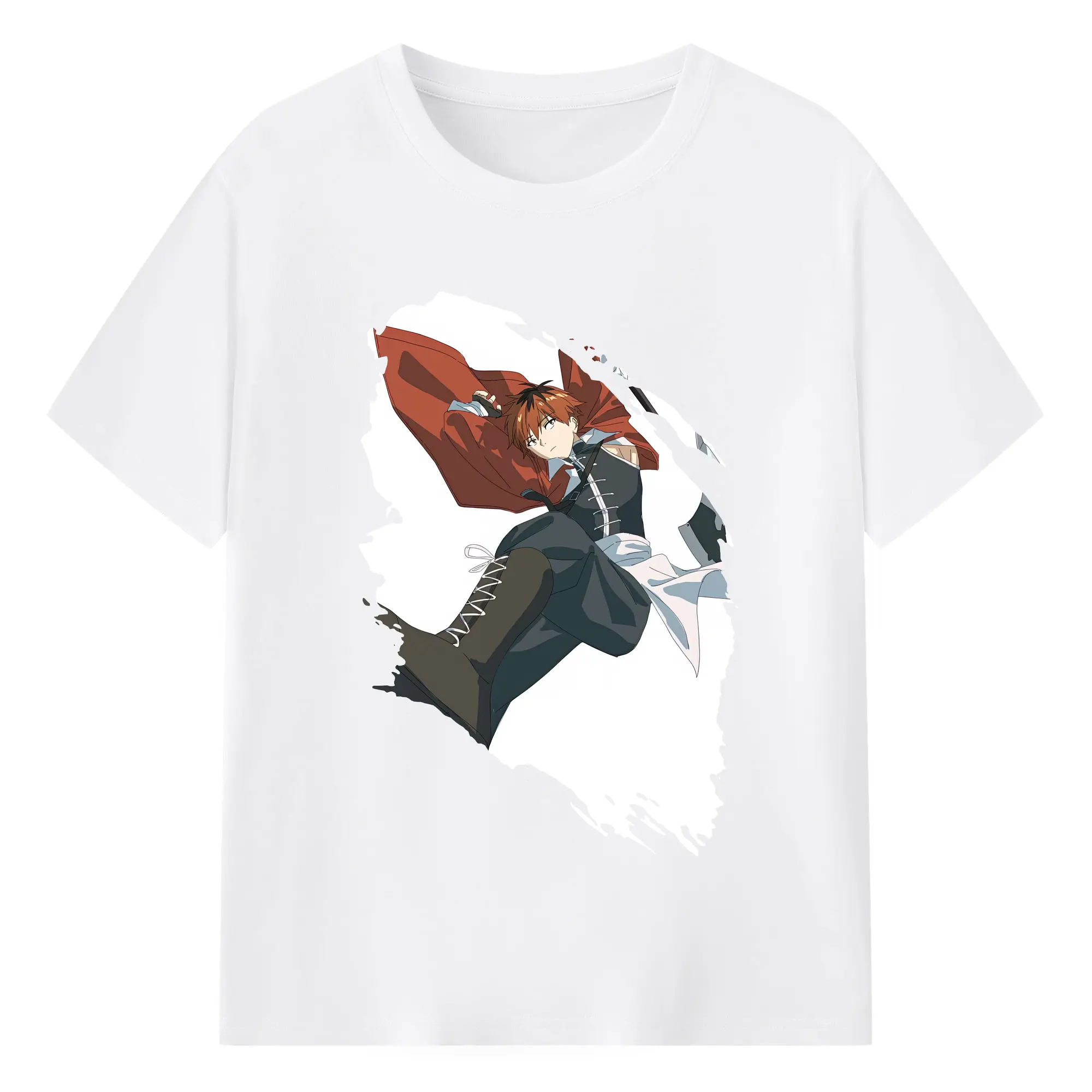 葬送のフリーレン（Frieren） グッズ,シュタルク（Stark） - 綿100％ 半袖Tシャツ ・ フロントプリント ・ 快適 通気性 ・ 日常使い 散歩 スポーツ用