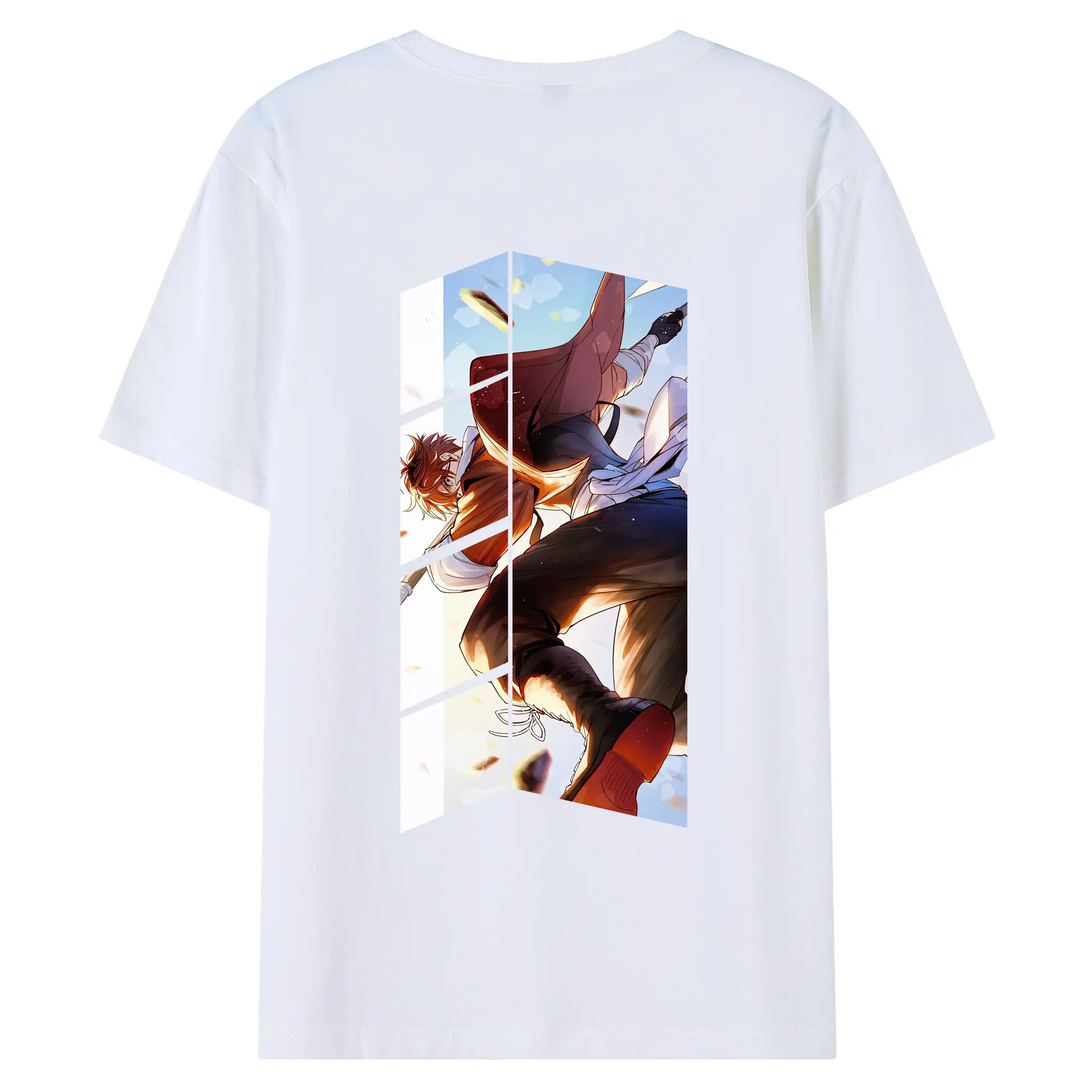 葬送のフリーレン（Frieren） グッズ,シュタルク（Stark） - 綿100％ 半袖Tシャツ ・ バックプリント ・ 快適 通気性 ・ 日常使い 散歩 スポーツ用