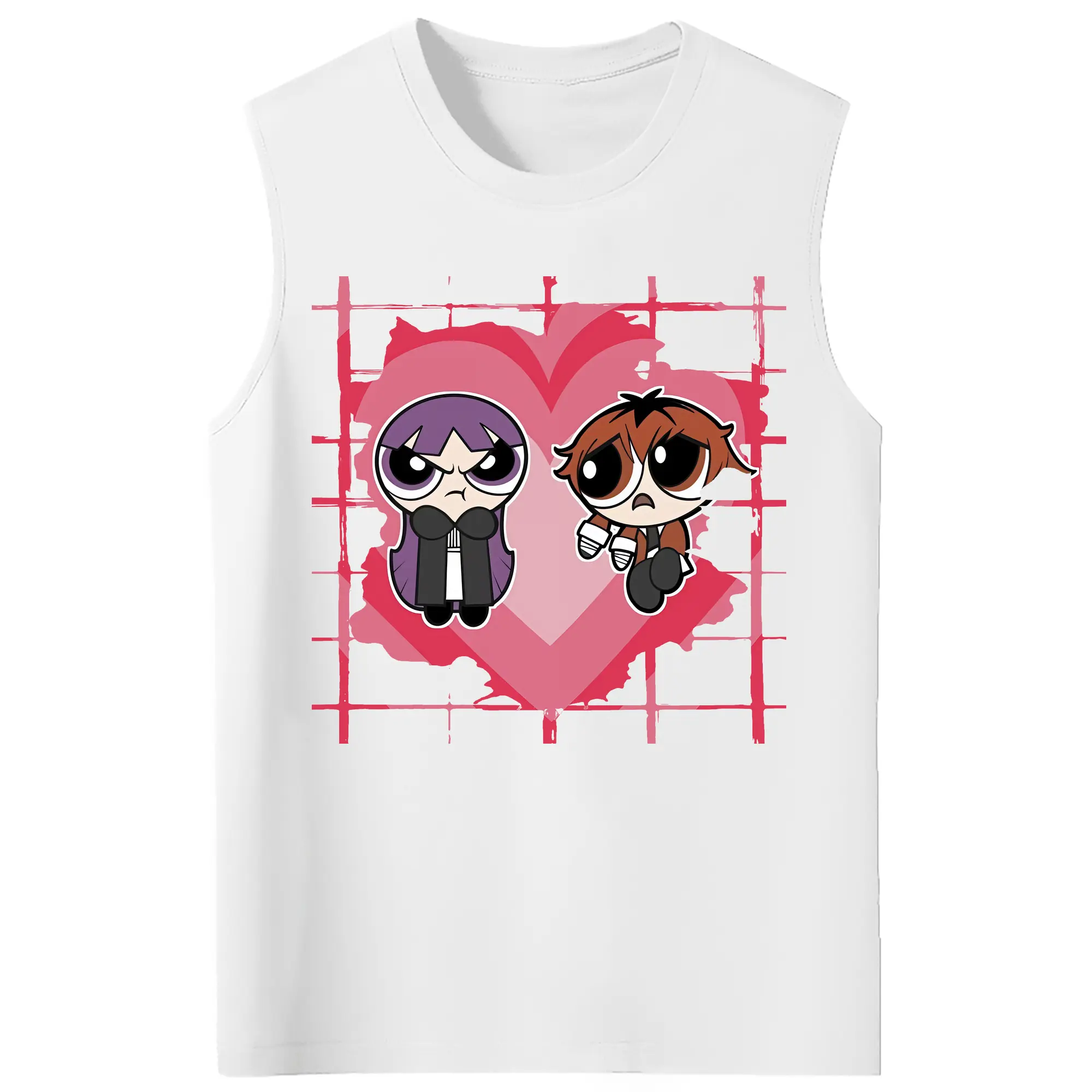 葬送のフリーレン（Frieren） グッズ,シュタルク（Stark） - コットン100％ タンクトップ ・ フロントプリント ・ タイトフィット ・ 快適 通気性 ・ スポーツ カジュアル 散歩用