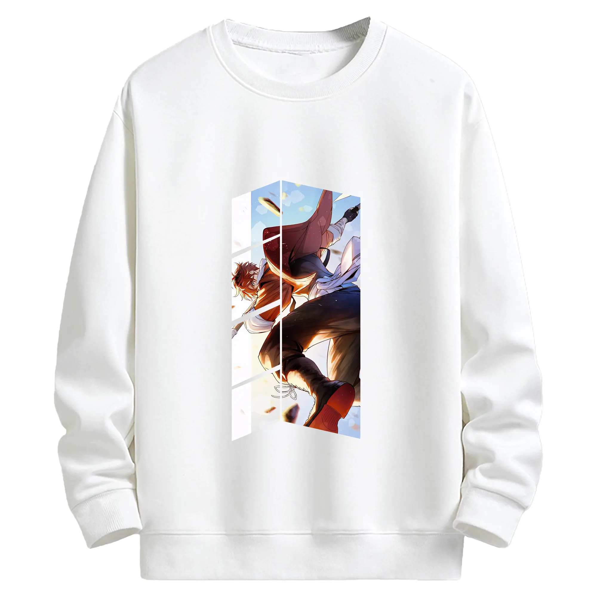 葬送のフリーレン（Frieren） グッズ,シュタルク（Stark） - 高品質 クルーネック スウェット ・ コットン59％ ポリエステル41％ ・ ユニセックス 長袖 トレーナー ・ カジュアル デイリー スポーツ 散歩用