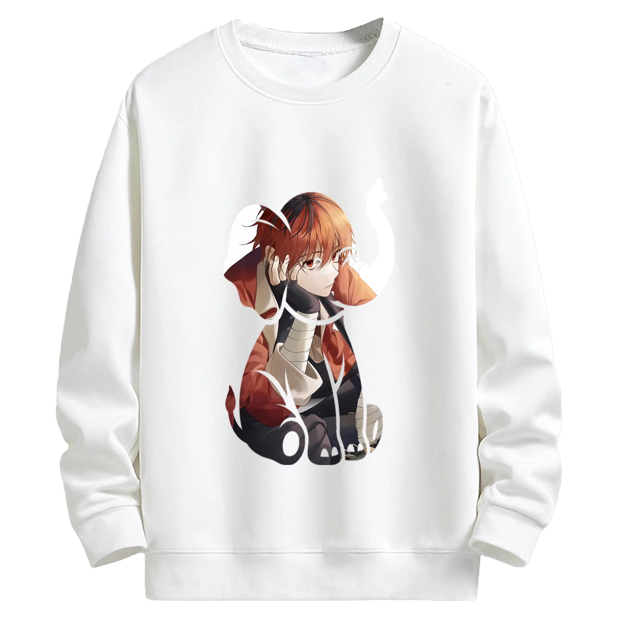 葬送のフリーレン（Frieren） グッズ,シュタルク（Stark） - 高品質 クルーネック スウェット ・ コットン59％ ポリエステル41％ ・ ユニセックス 長袖 トレーナー ・ カジュアル デイリー スポーツ 散歩用