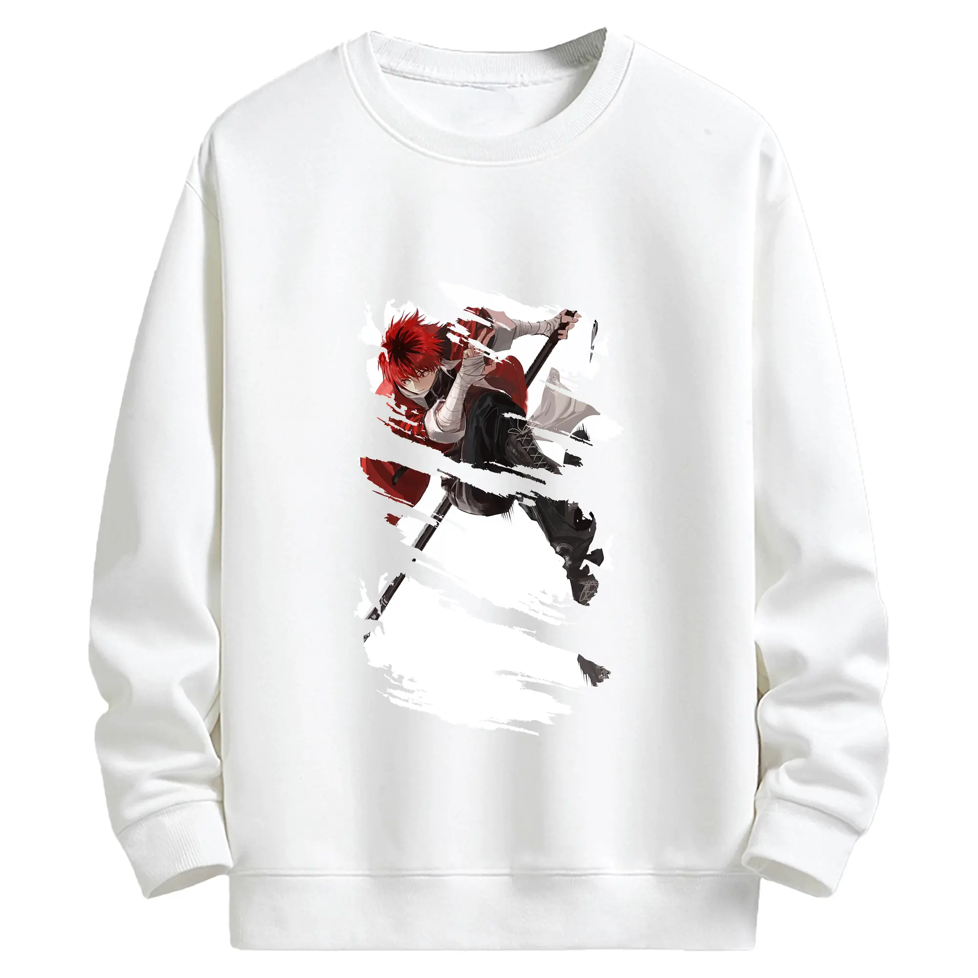 葬送のフリーレン（Frieren） グッズ,シュタルク（Stark） - 高品質 クルーネック スウェット ・ コットン59％ ポリエステル41％ ・ ユニセックス 長袖 トレーナー ・ カジュアル デイリー スポーツ 散歩用