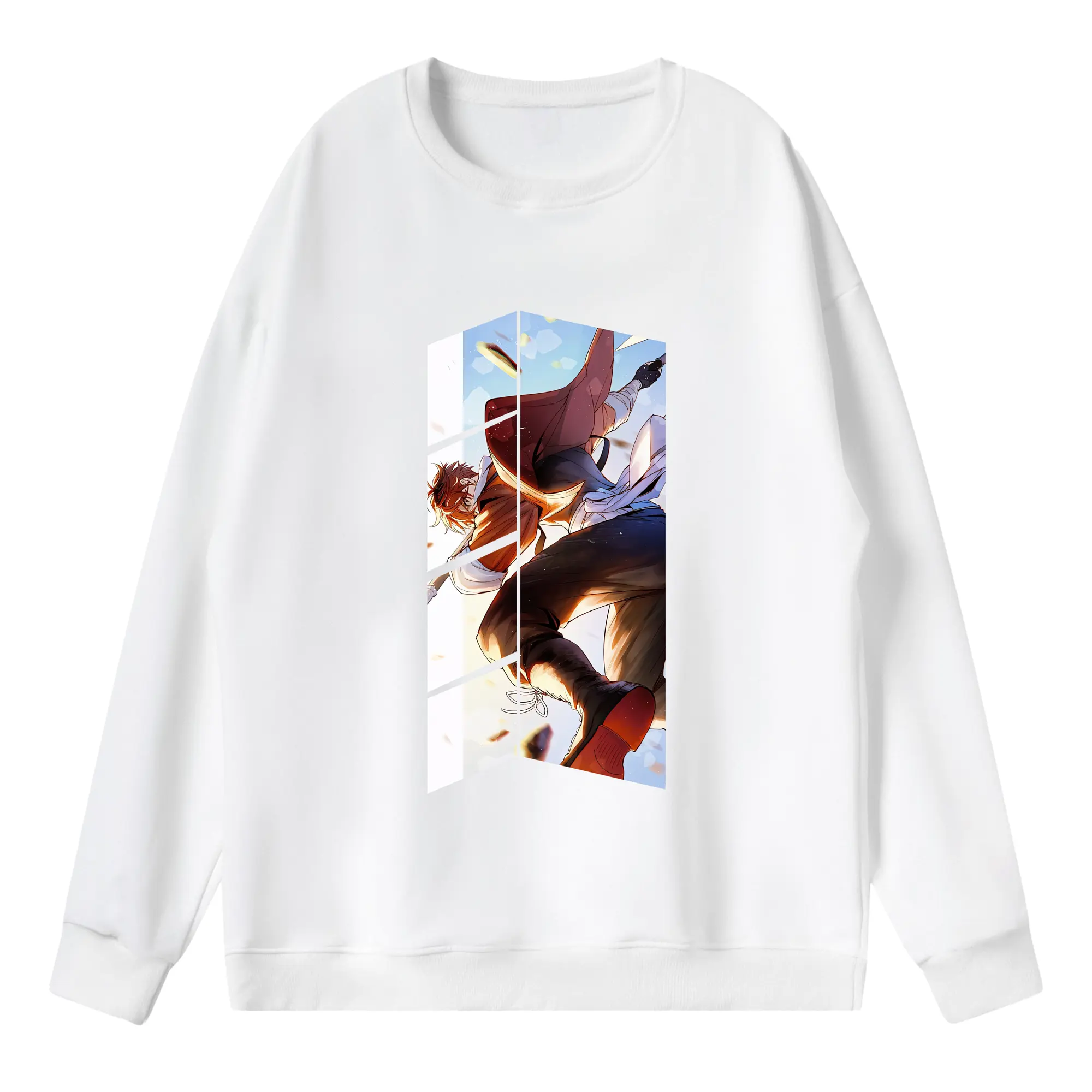 葬送のフリーレン（Frieren） グッズ,シュタルク（Stark） - 薄手 クルーネック スウェット 裏毛260g · ポリエステル 春秋向け カジュアル 男女兼用 · トレーナー デイリー スポーツ 散歩に最適