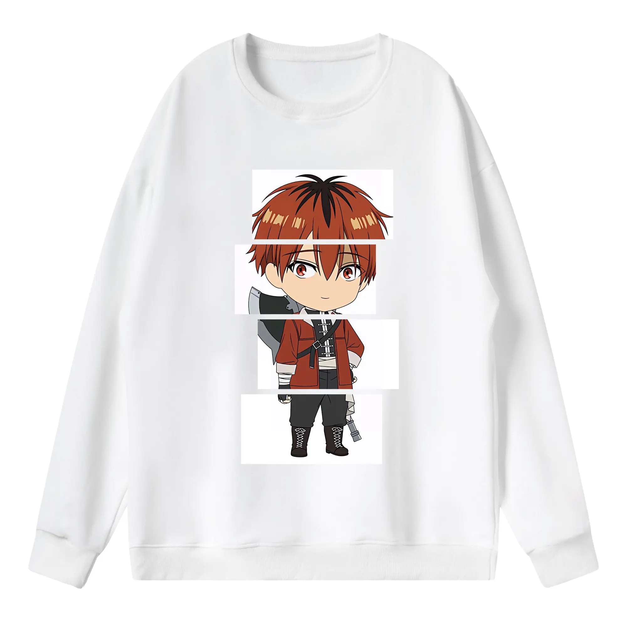 葬送のフリーレン（Frieren） グッズ,シュタルク（Stark） - 薄手 クルーネック スウェット 裏毛260g · ポリエステル 春秋向け カジュアル 男女兼用 · トレーナー デイリー スポーツ 散歩に最適