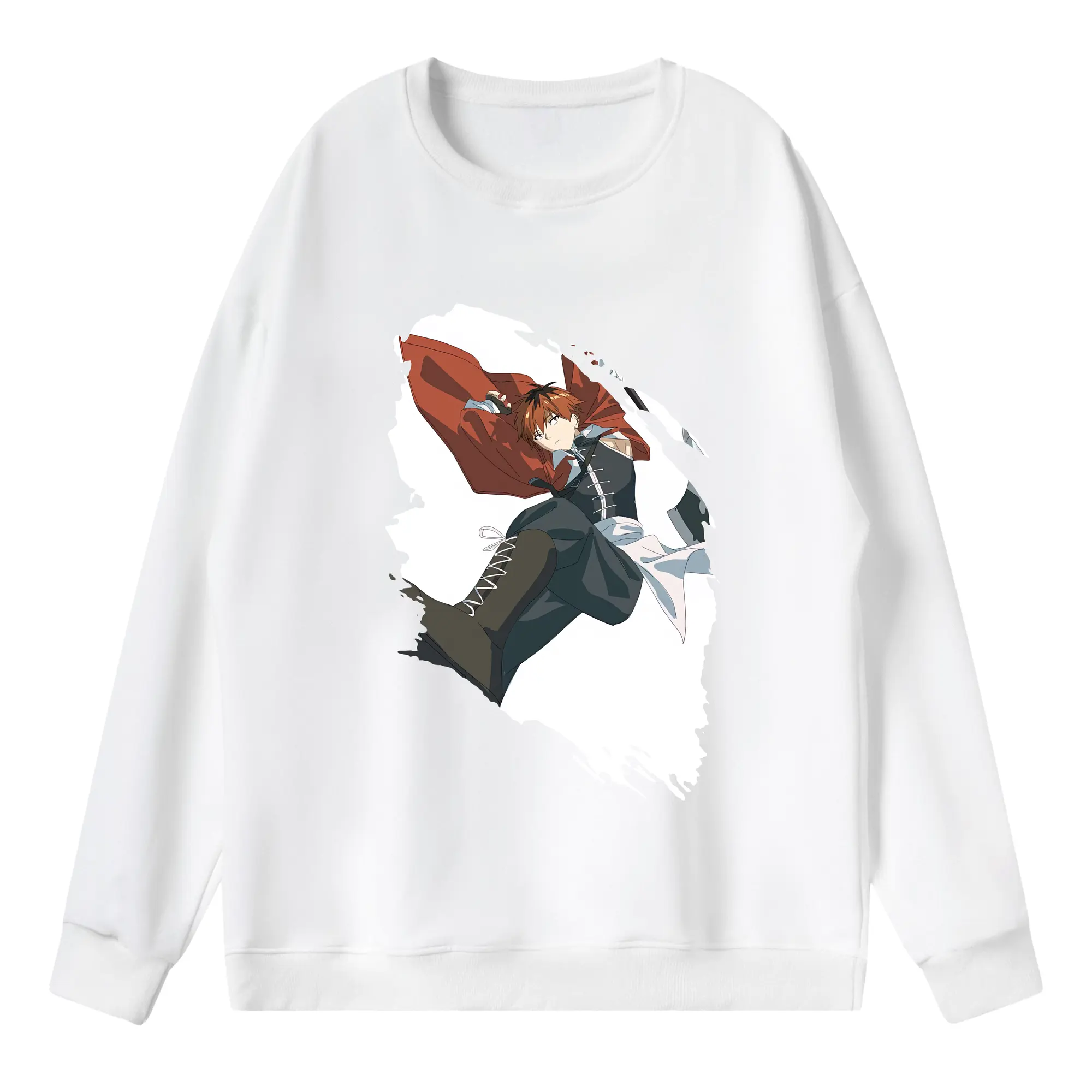 葬送のフリーレン（Frieren） グッズ,シュタルク（Stark） - 薄手 クルーネック スウェット 裏毛260g · ポリエステル 春秋向け カジュアル 男女兼用 · トレーナー デイリー スポーツ 散歩に最適