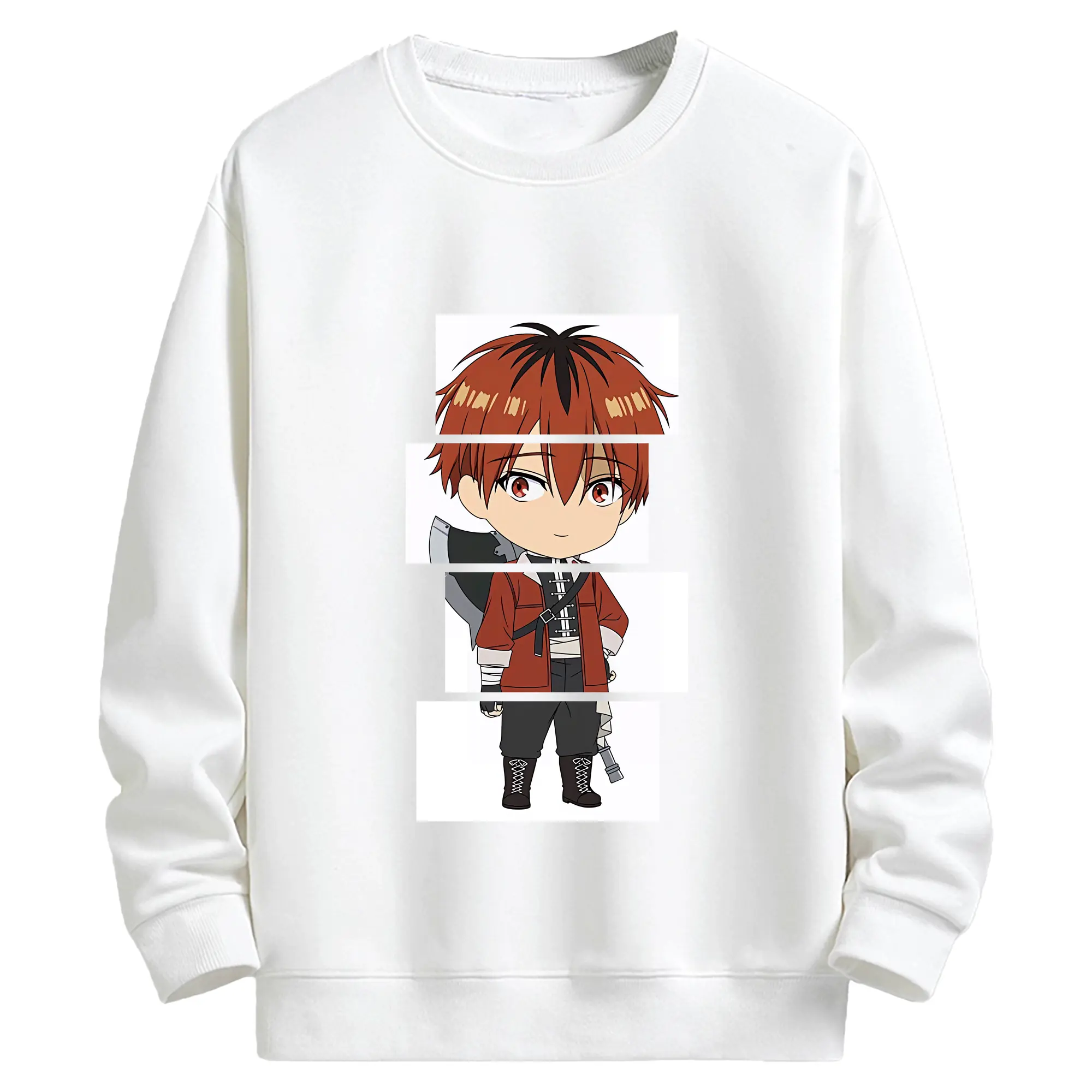 葬送のフリーレン（Frieren） グッズ,シュタルク（Stark） - キッズ クルーネックスウェットシャツ ・ フロントプリント ・ 綿80％ ポリエステル20％ ・ 快適 通学 スポーツ 日常使い お散歩用