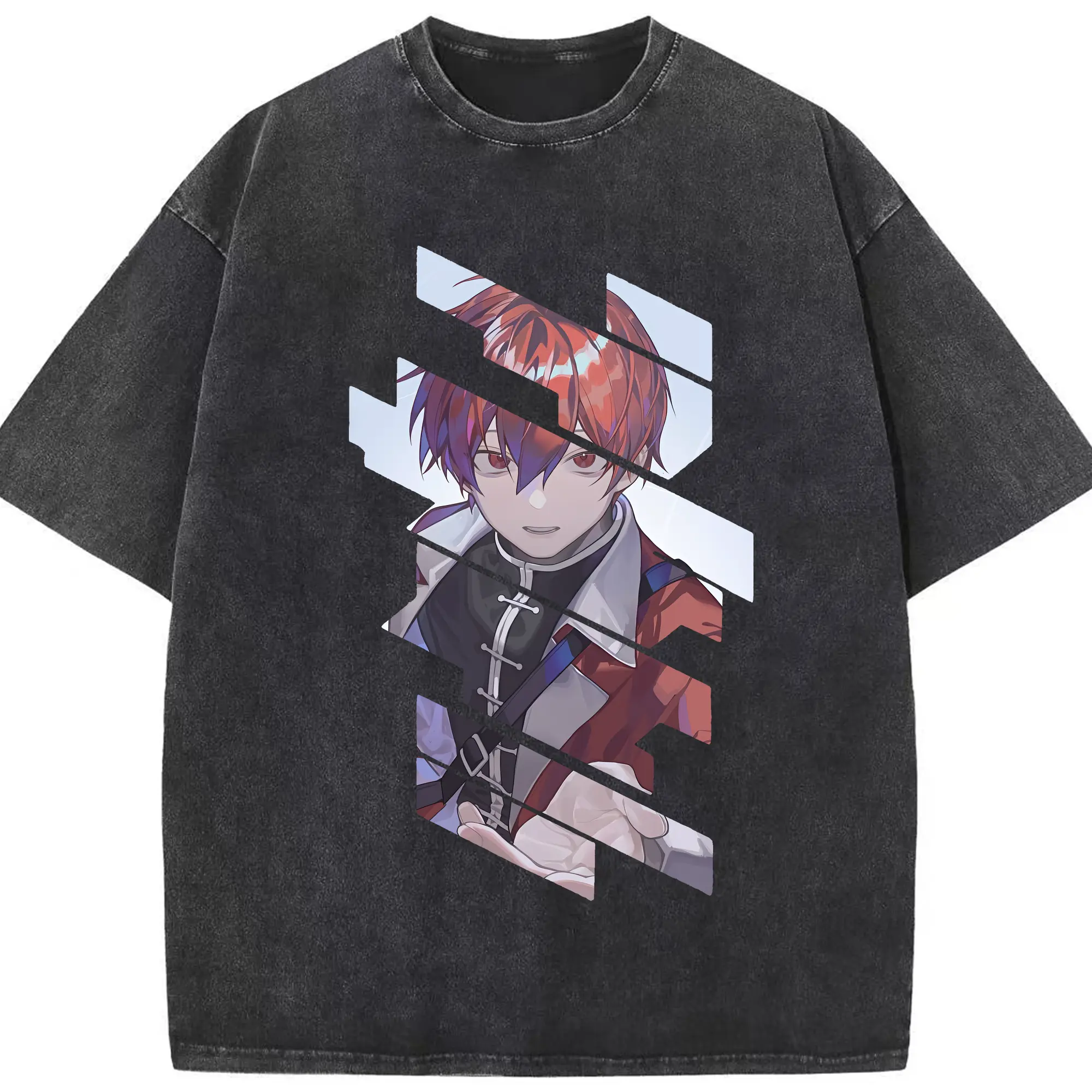 葬送のフリーレン（Frieren） グッズ,シュタルク（Stark） - 綿100％ ヴィンテージ風 半袖Tシャツ ・ フロントプリント ・ 柔らか肌触り ・ 通気性 快適 ・ スポーツ カジュアル 外出用