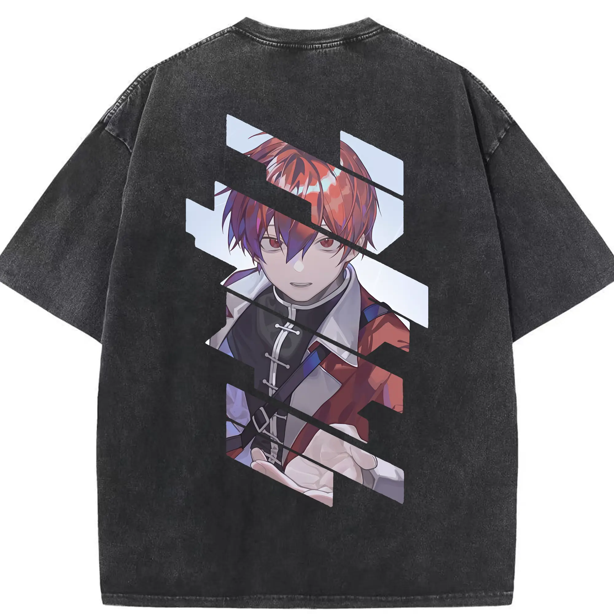 葬送のフリーレン（Frieren） グッズ,シュタルク（Stark） - 綿100％ ヴィンテージ風 半袖Tシャツ ・ 背面プリント ・ 柔らか肌触り ・ 通気性 快適 ・ スポーツ カジュアル 外出用