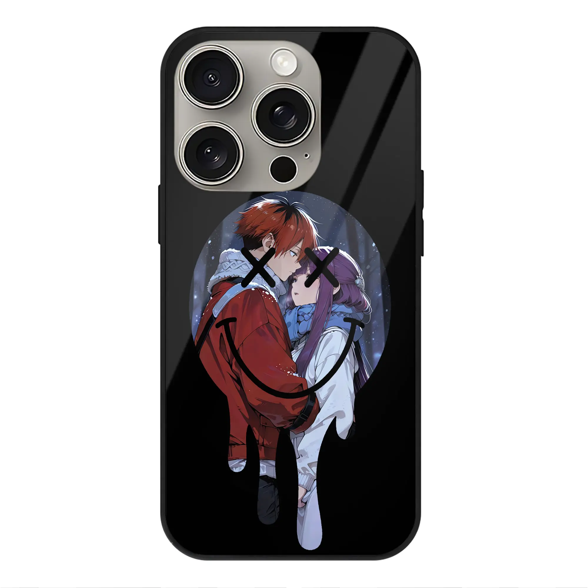 葬送のフリーレン（Frieren） グッズ,シュタルク（Stark） - IPhone15Pro対応 ・ スマホケース ・ 背面ガラス ・ TPU+強化ガラス ・ 耐衝撃 ・ 黄変防止 ・ ワイヤレス充電対応 ・ 3D立体ボタン