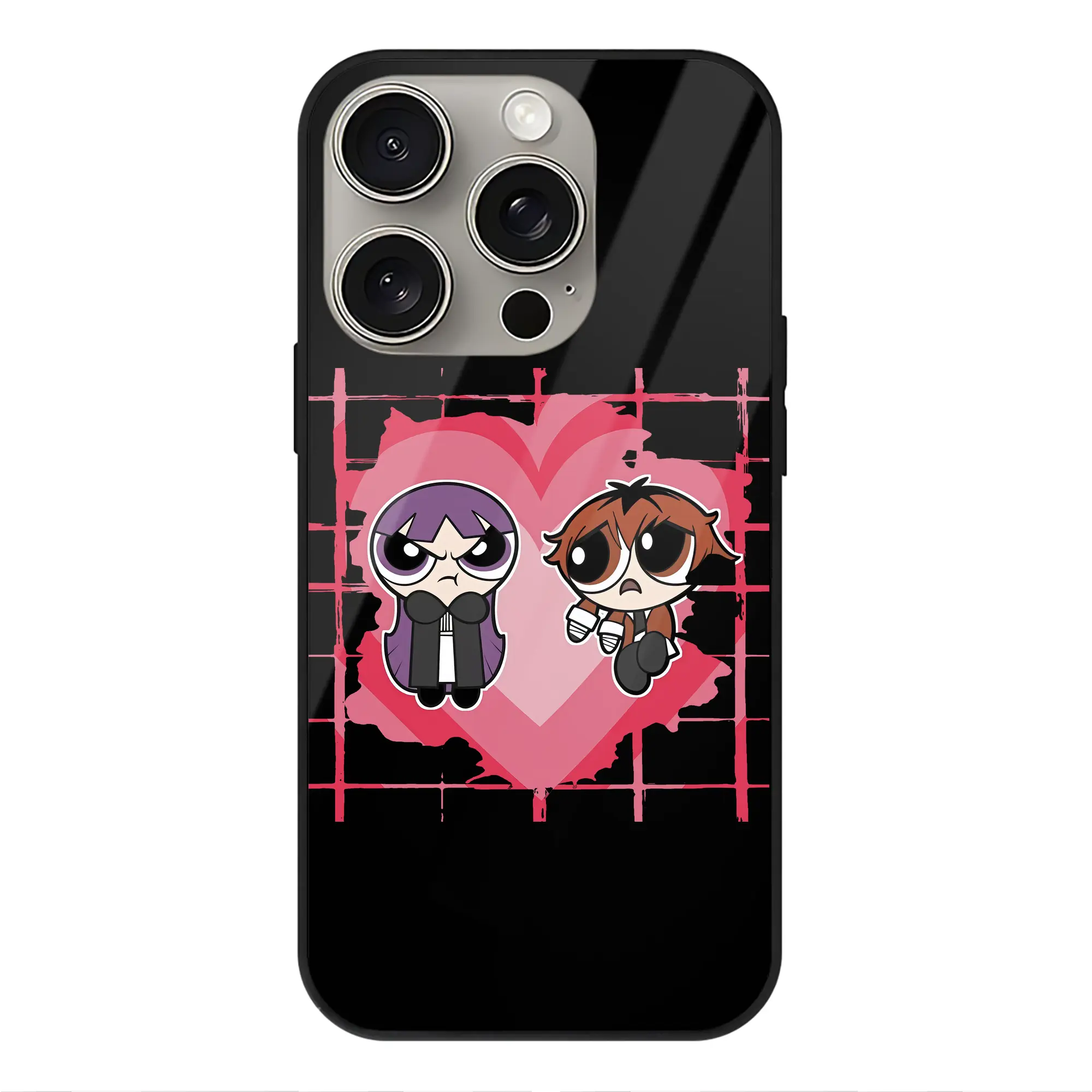 葬送のフリーレン（Frieren） グッズ,シュタルク（Stark） - IPhone15Pro対応 ・ スマホケース ・ 背面ガラス ・ TPU+強化ガラス ・ 耐衝撃 ・ 黄変防止 ・ ワイヤレス充電対応 ・ 3D立体ボタン