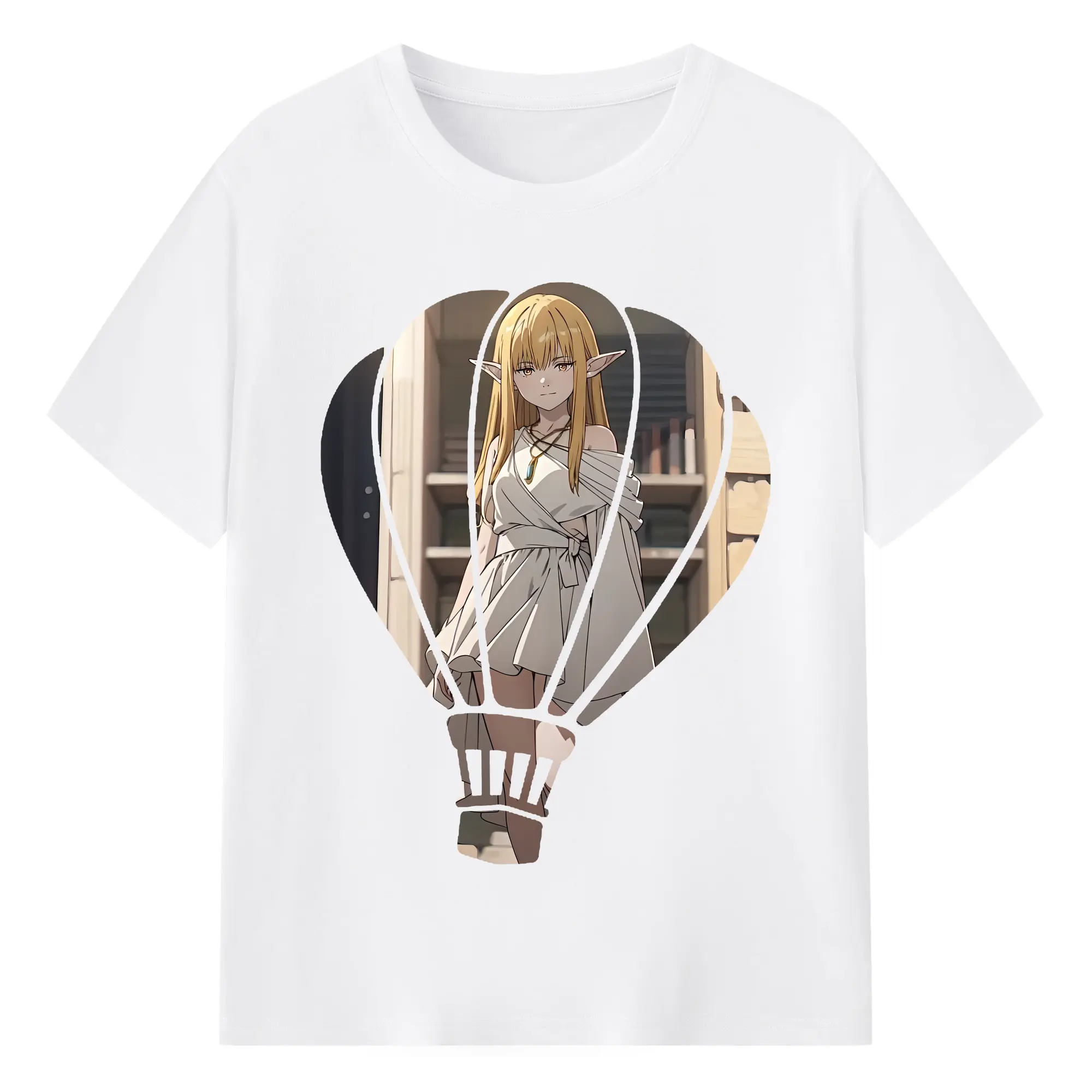 葬送のフリーレン（Frieren） グッズ,ゼーリエ（Serie） - 綿100％ 半袖Tシャツ ・ フロントプリント ・ 快適 通気性 ・ 日常使い 散歩 スポーツ用