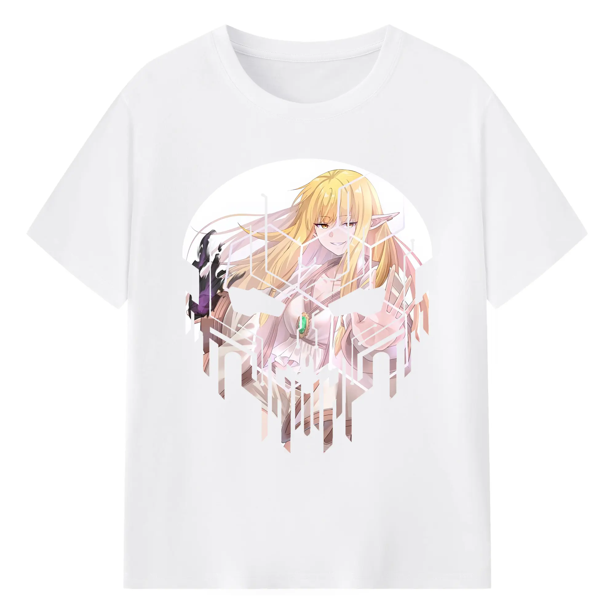 葬送のフリーレン（Frieren） グッズ,ゼーリエ（Serie） - 綿100％ 半袖Tシャツ ・ フロントプリント ・ 快適 通気性 ・ 日常使い 散歩 スポーツ用