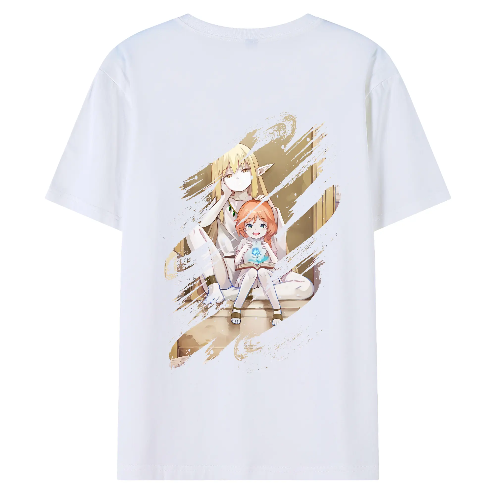 葬送のフリーレン（Frieren） グッズ,ゼーリエ（Serie） - 綿100％ 半袖Tシャツ ・ バックプリント ・ 快適 通気性 ・ 日常使い 散歩 スポーツ用