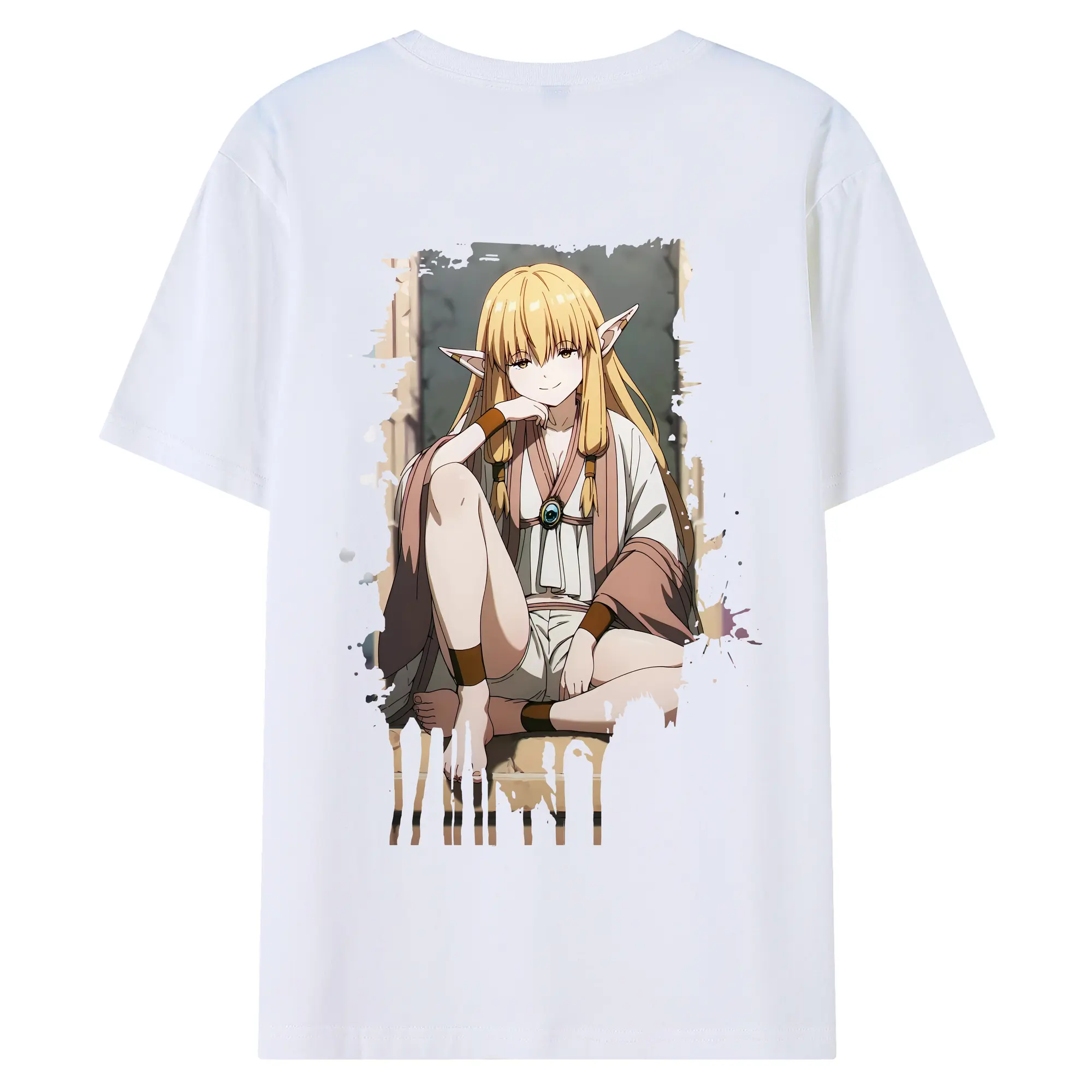 葬送のフリーレン（Frieren） グッズ,ゼーリエ（Serie） - 綿100％ 半袖Tシャツ ・ バックプリント ・ 快適 通気性 ・ 日常使い 散歩 スポーツ用