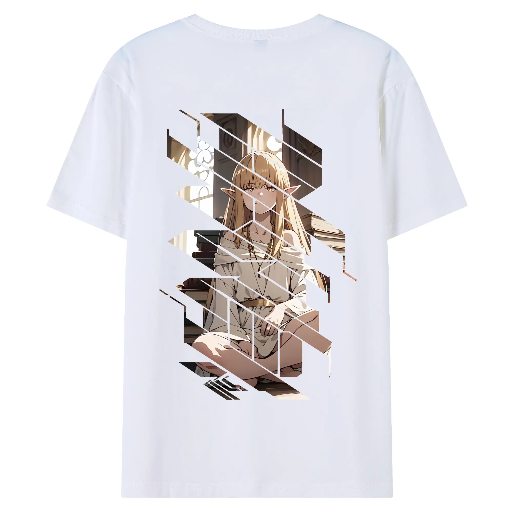 葬送のフリーレン（Frieren） グッズ,ゼーリエ（Serie） - 綿100％ 半袖Tシャツ ・ バックプリント ・ 快適 通気性 ・ 日常使い 散歩 スポーツ用