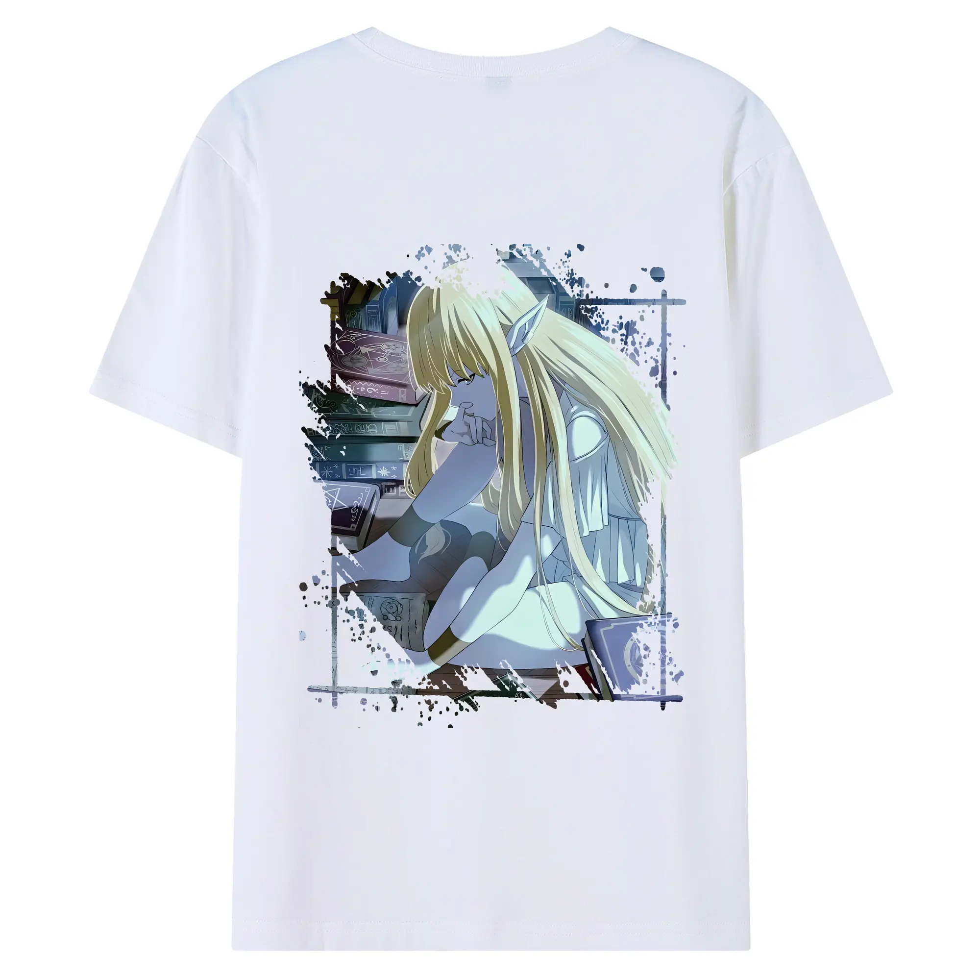 葬送のフリーレン（Frieren） グッズ,ゼーリエ（Serie） - 綿100％ 半袖Tシャツ ・ バックプリント ・ 快適 通気性 ・ 日常使い 散歩 スポーツ用