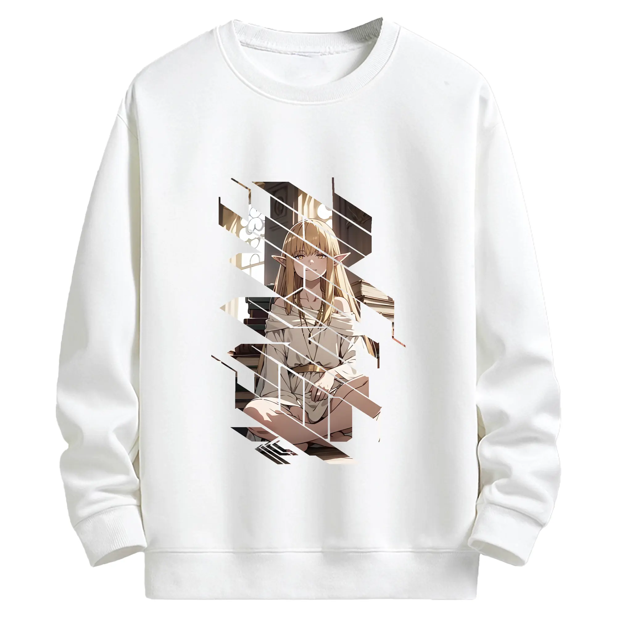 葬送のフリーレン（Frieren） グッズ,ゼーリエ（Serie） - 高品質 クルーネック スウェット ・ コットン59％ ポリエステル41％ ・ ユニセックス 長袖 トレーナー ・ カジュアル デイリー スポーツ 散歩用