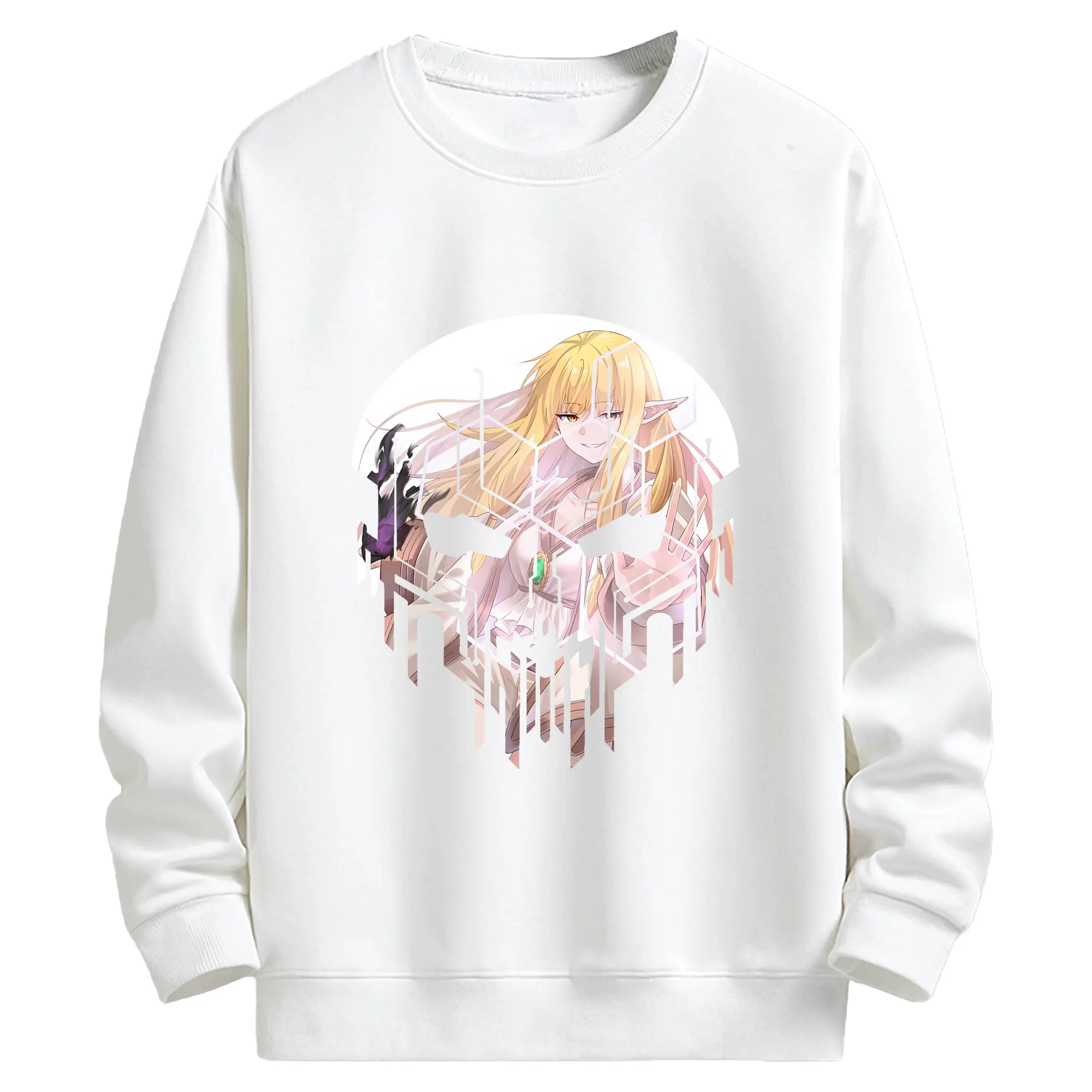 葬送のフリーレン（Frieren） グッズ,ゼーリエ（Serie） - 高品質 クルーネック スウェット ・ コットン59％ ポリエステル41％ ・ ユニセックス 長袖 トレーナー ・ カジュアル デイリー スポーツ 散歩用