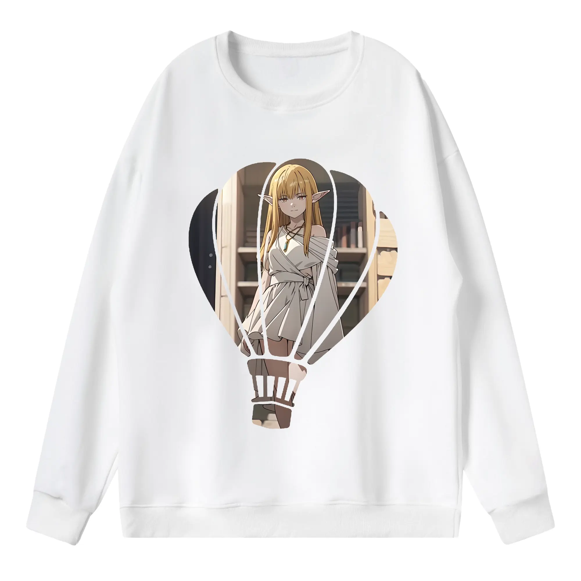 葬送のフリーレン（Frieren） グッズ,ゼーリエ（Serie） - 薄手 クルーネック スウェット 裏毛260g · ポリエステル 春秋向け カジュアル 男女兼用 · トレーナー デイリー スポーツ 散歩に最適