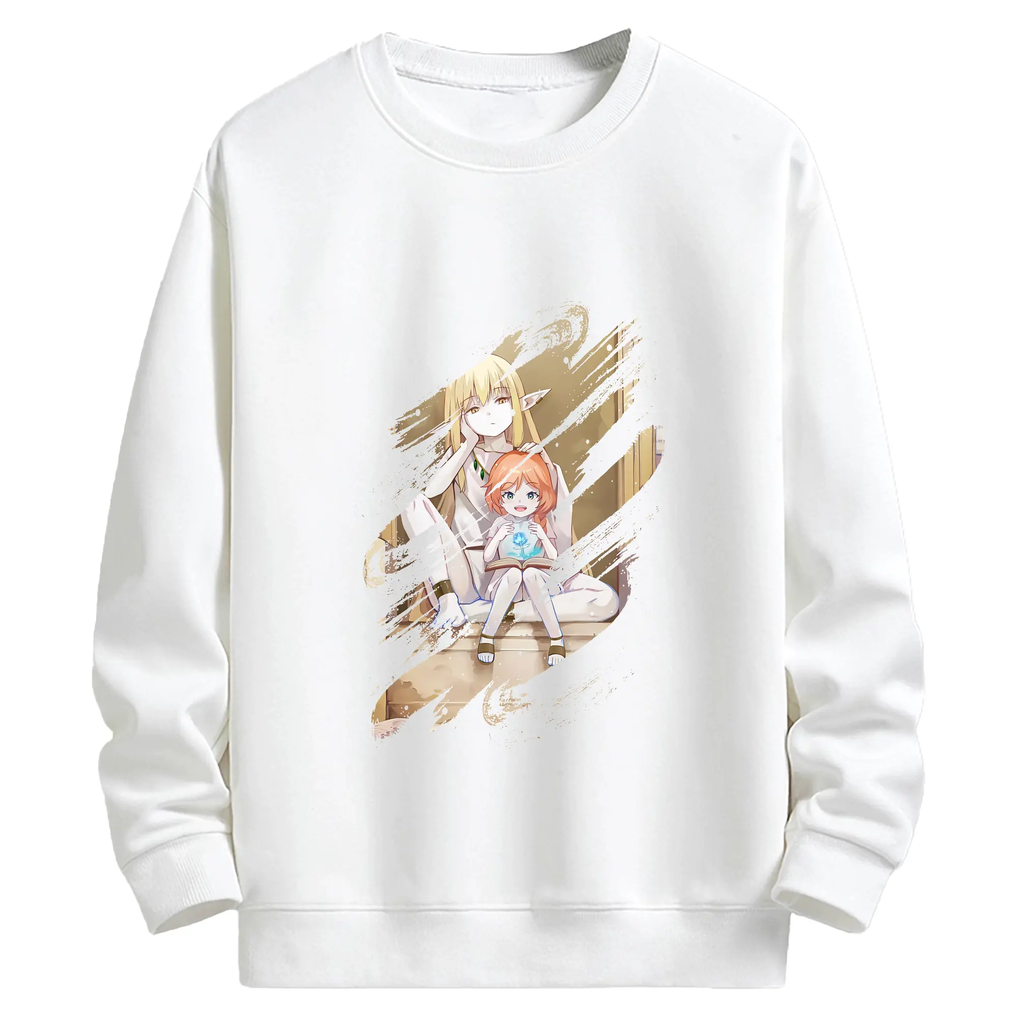 葬送のフリーレン（Frieren） グッズ,ゼーリエ（Serie） - キッズ クルーネックスウェットシャツ ・ フロントプリント ・ 綿80％ ポリエステル20％ ・ 快適 通学 スポーツ 日常使い お散歩用