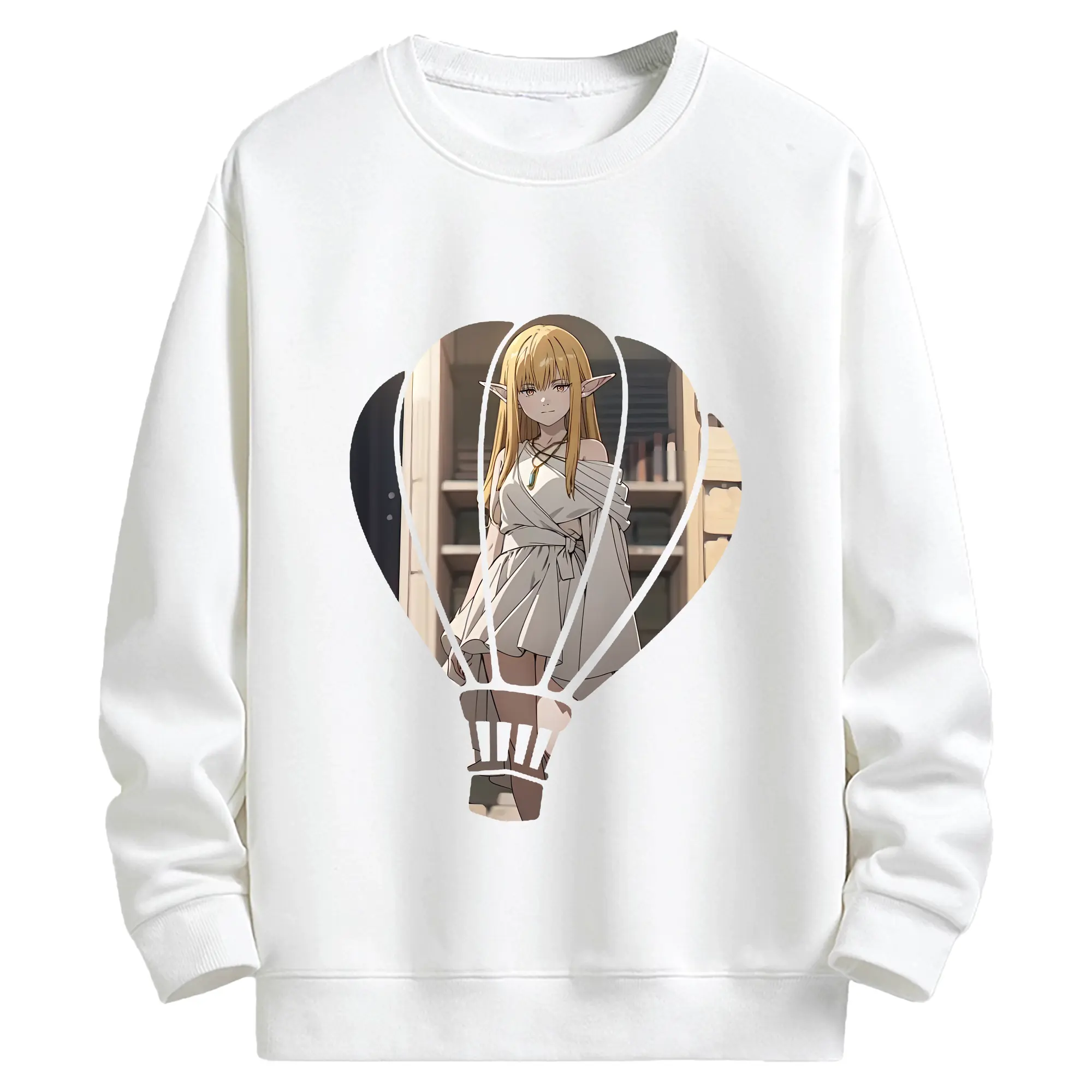 葬送のフリーレン（Frieren） グッズ,ゼーリエ（Serie） - キッズ クルーネックスウェットシャツ ・ フロントプリント ・ 綿80％ ポリエステル20％ ・ 快適 通学 スポーツ 日常使い お散歩用