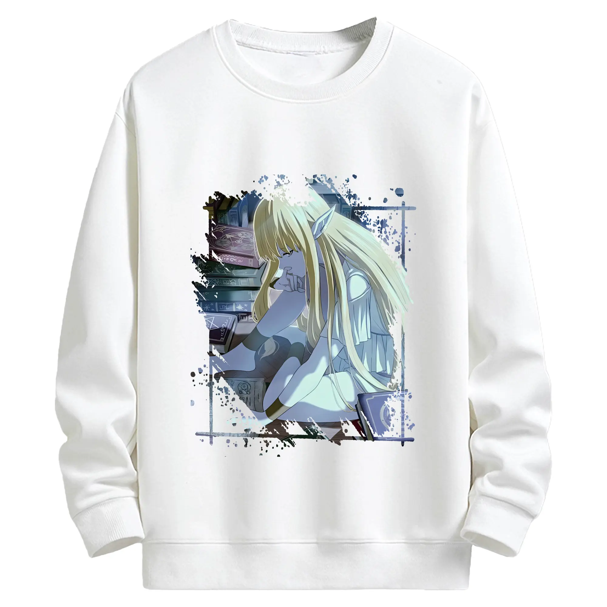 葬送のフリーレン（Frieren） グッズ,ゼーリエ（Serie） - キッズ クルーネックスウェットシャツ ・ フロントプリント ・ 綿80％ ポリエステル20％ ・ 快適 通学 スポーツ 日常使い お散歩用