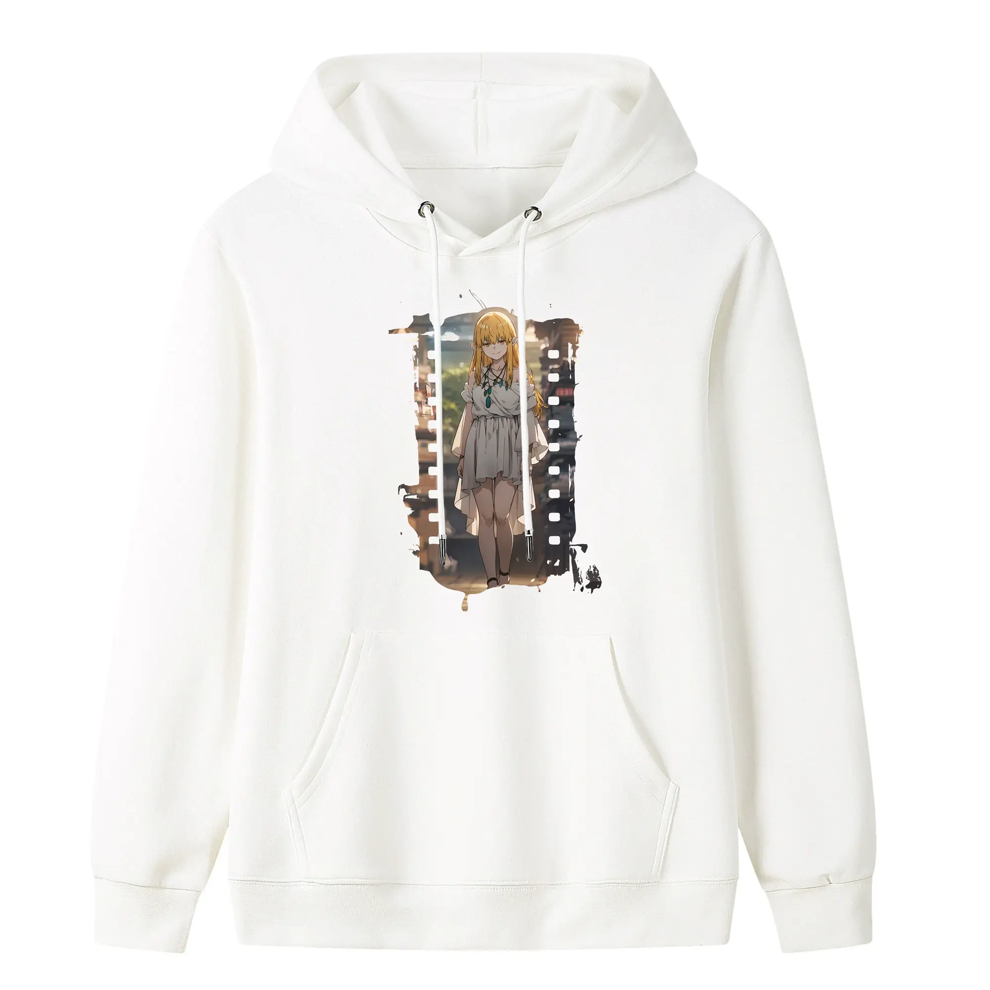 葬送のフリーレン（Frieren） グッズ,ゼーリエ（Serie） - キッズ フード付きパーカー ・ フロントプリント ・ ポリエステル100％ ・ 快適 通学 スポーツ 日常使い お散歩用