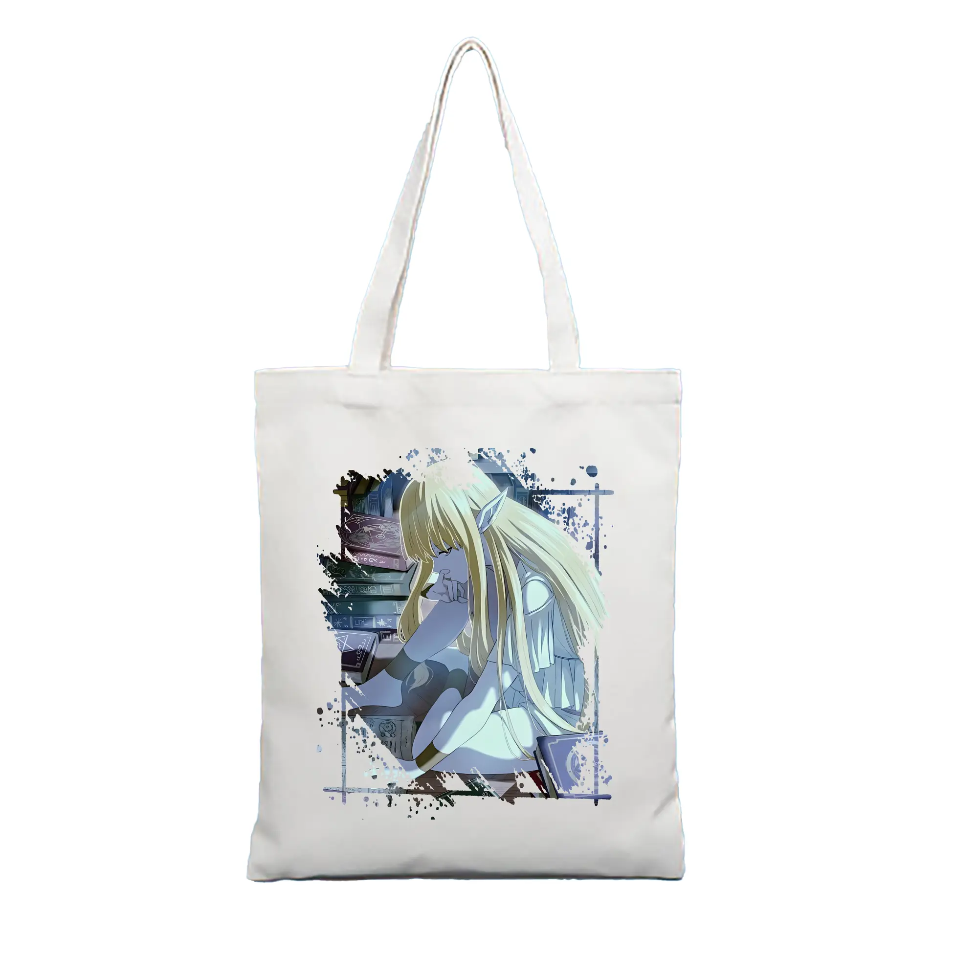 葬送のフリーレン（Frieren） グッズ,ゼーリエ（Serie） - 縦型キャンバス手提げバッグ（トートバッグ） ・ キャンバス素材 ・ ショッピング用 ・ 軽量 丈夫 お手入れ簡単