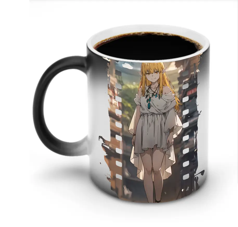 葬送のフリーレン（Frieren） グッズ,ゼーリエ（Serie） - 変色マグカップ ・ セラミック ・ 熱転写プリント ・ 耐久性 高品質 ・ ギフト・自宅用 コーヒー お茶