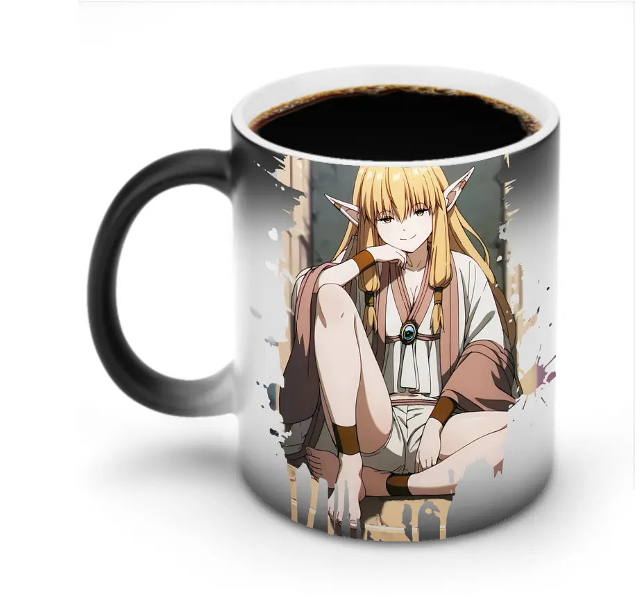 葬送のフリーレン（Frieren） グッズ,ゼーリエ（Serie） - 変色マグカップ ・ セラミック ・ 熱転写プリント ・ 耐久性 高品質 ・ ギフト・自宅用 コーヒー お茶