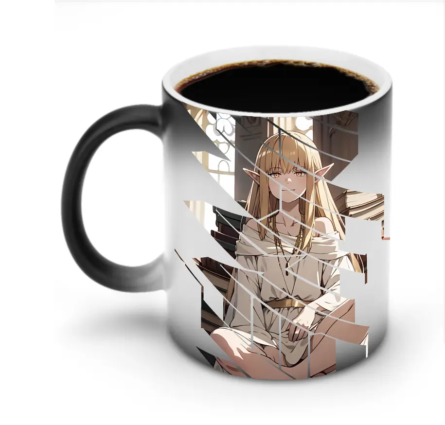 葬送のフリーレン（Frieren） グッズ,ゼーリエ（Serie） - 変色マグカップ ・ セラミック ・ 熱転写プリント ・ 耐久性 高品質 ・ ギフト・自宅用 コーヒー お茶