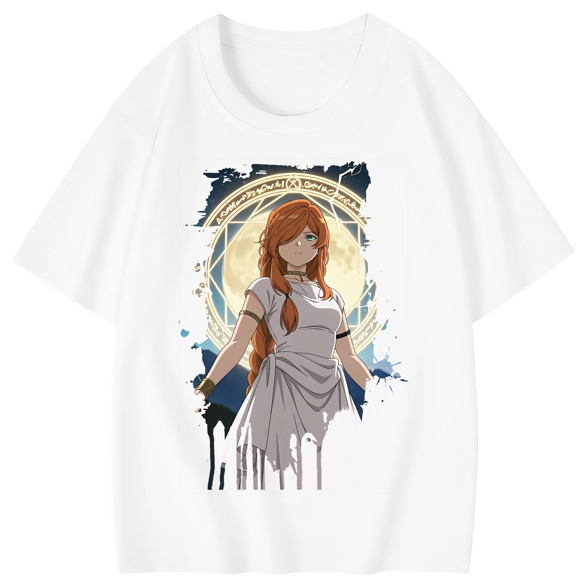 葬送のフリーレン（Frieren） グッズ,フランメ（Flamme） - 綿100％ キッズTシャツ ・ フロントプリント ・ 快適 通気性 ・ スポーツ カジュアル 散歩用