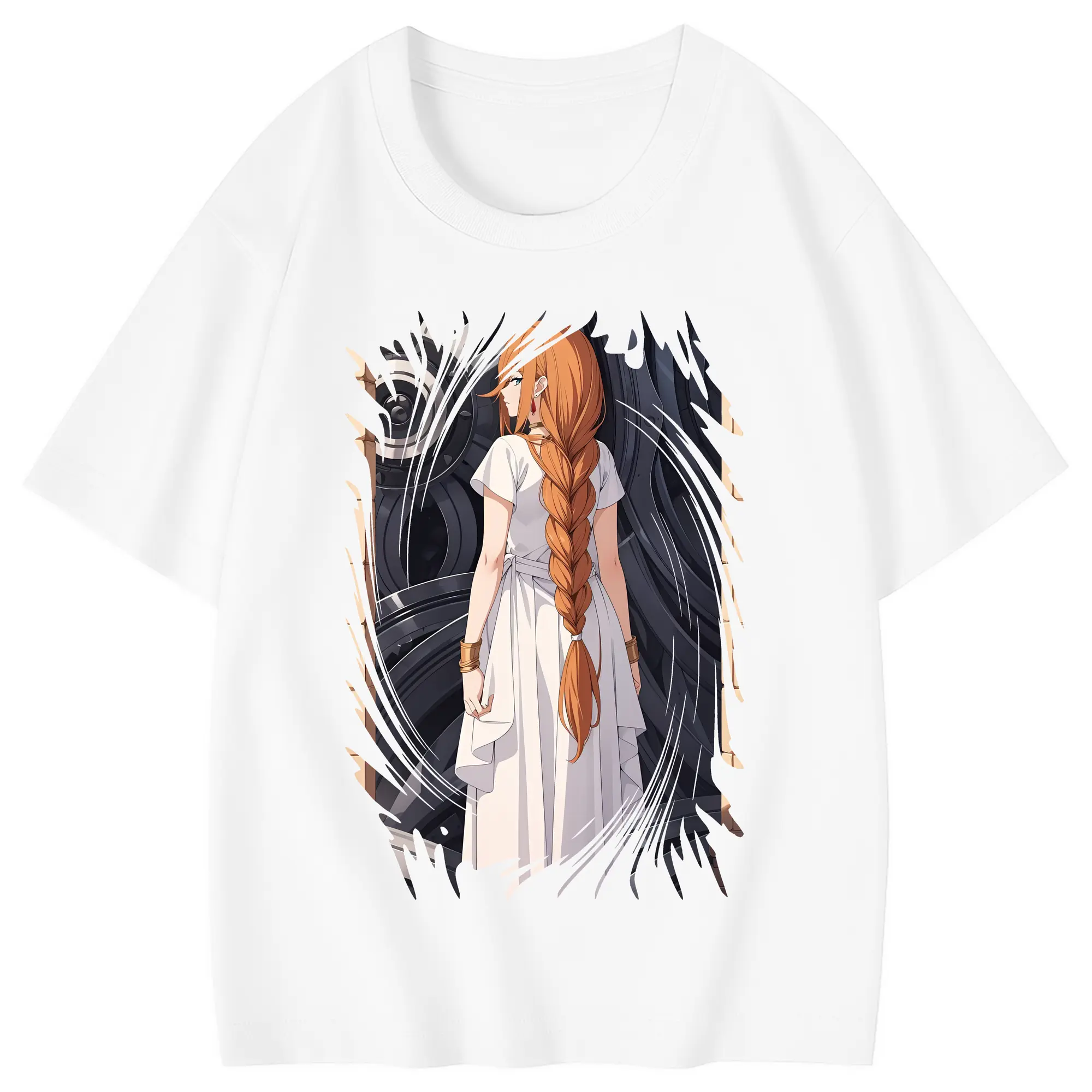 葬送のフリーレン（Frieren） グッズ,フランメ（Flamme） - 綿100％ キッズTシャツ ・ フロントプリント ・ 快適 通気性 ・ スポーツ カジュアル 散歩用