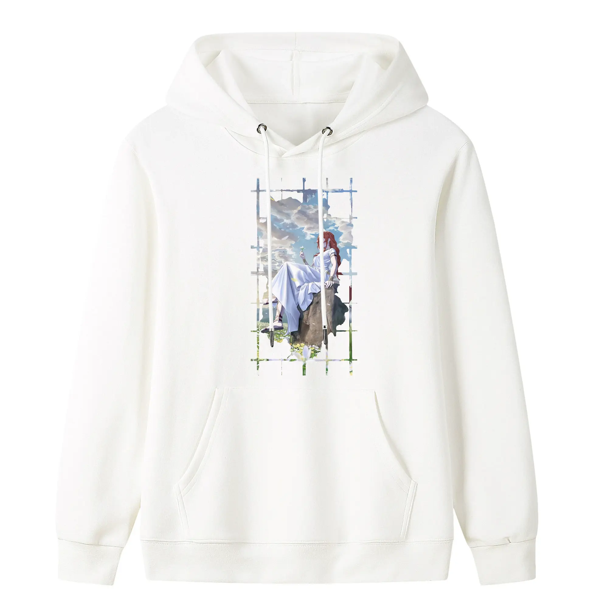 葬送のフリーレン（Frieren） グッズ,フランメ（Flamme） - キッズ フード付きパーカー ・ フロントプリント ・ ポリエステル100％ ・ 快適 通学 スポーツ 日常使い お散歩用