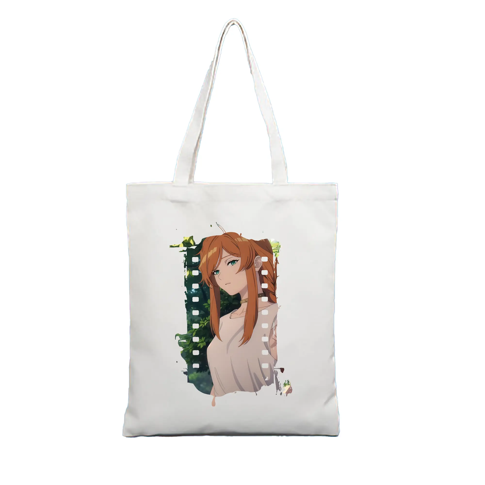 葬送のフリーレン（Frieren） グッズ,フランメ（Flamme） - 縦型キャンバス手提げバッグ（トートバッグ） ・ キャンバス素材 ・ ショッピング用 ・ 軽量 丈夫 お手入れ簡単