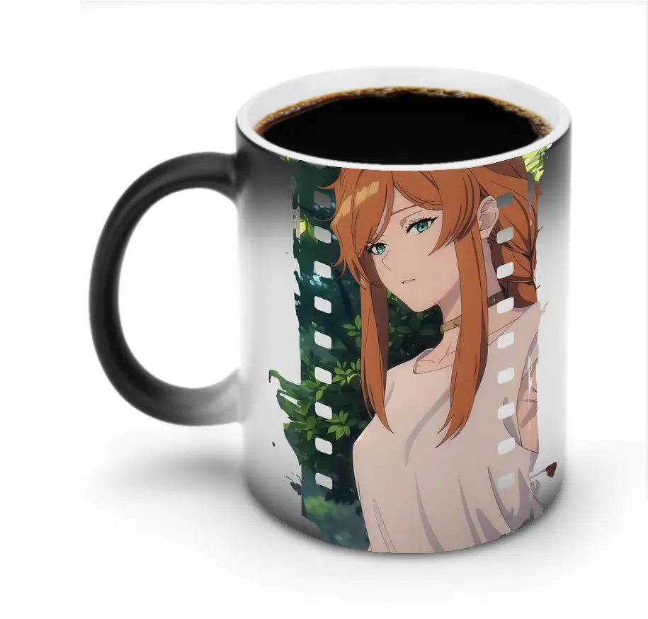 葬送のフリーレン（Frieren） グッズ,フランメ（Flamme） - 変色マグカップ ・ セラミック ・ 熱転写プリント ・ 耐久性 高品質 ・ ギフト・自宅用 コーヒー お茶