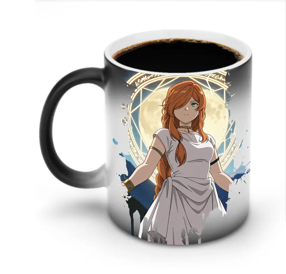 葬送のフリーレン（Frieren） グッズ,フランメ（Flamme） - 変色マグカップ ・ セラミック ・ 熱転写プリント ・ 耐久性 高品質 ・ ギフト・自宅用 コーヒー お茶