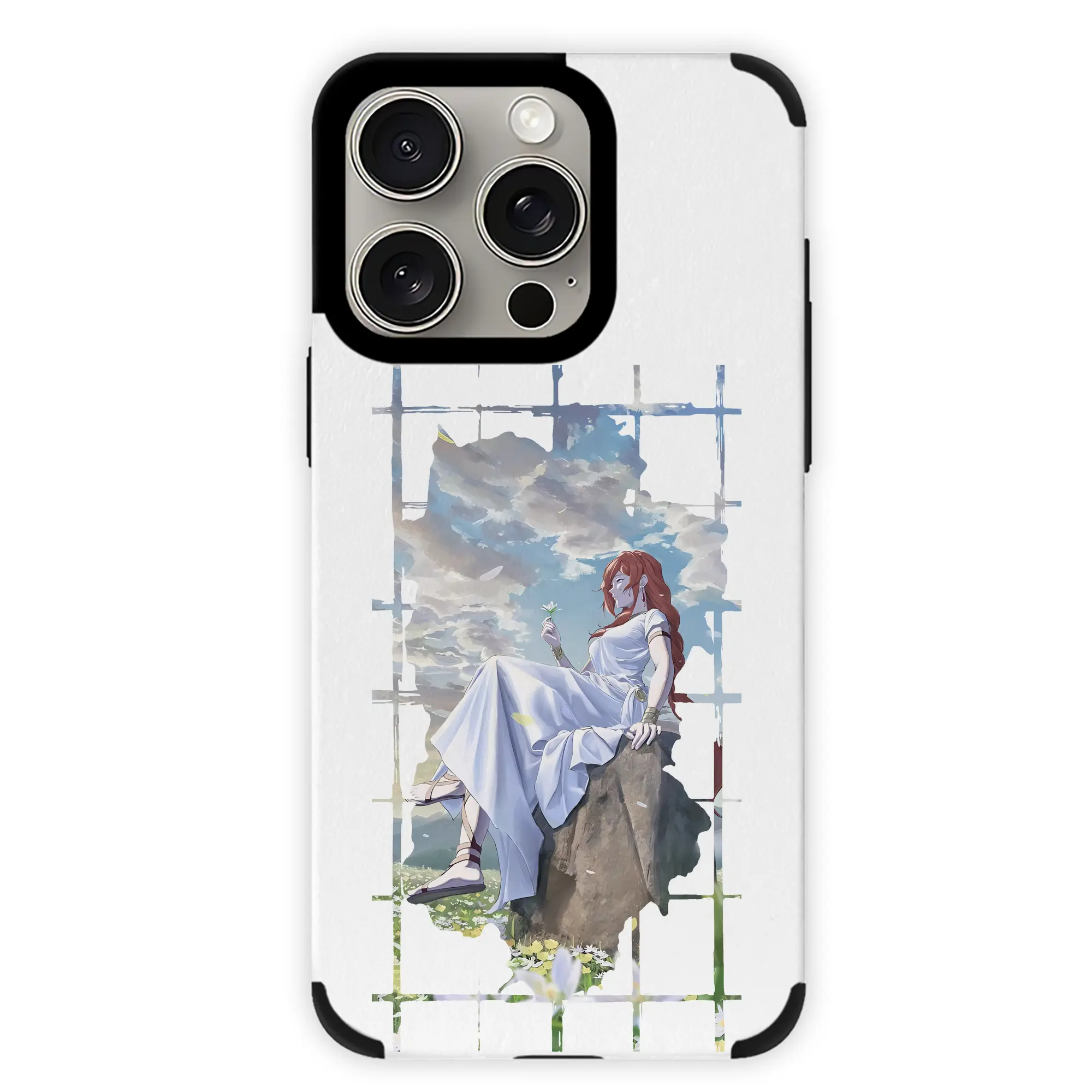 葬送のフリーレン（Frieren） グッズ,フランメ（Flamme） - IPhone15ProMax対応 ・ PUレザースマホケース ・ 耐衝撃 ・ 黄変防止 ・ 360度全面保護 ・ 柔らか手触り ・ 3D立体ボタン