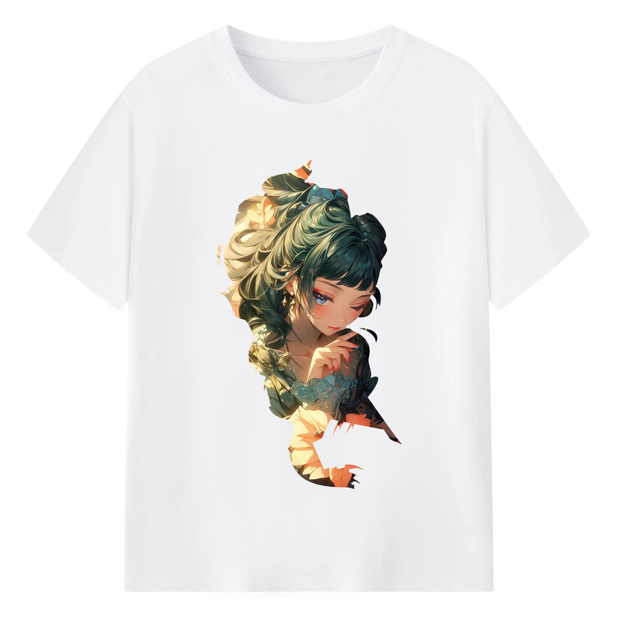 薬屋のひとりごと グッズ,猫猫 - 綿100％ 半袖Tシャツ ・ フロントプリント ・ 快適 通気性 ・ 日常使い 散歩 スポーツ用