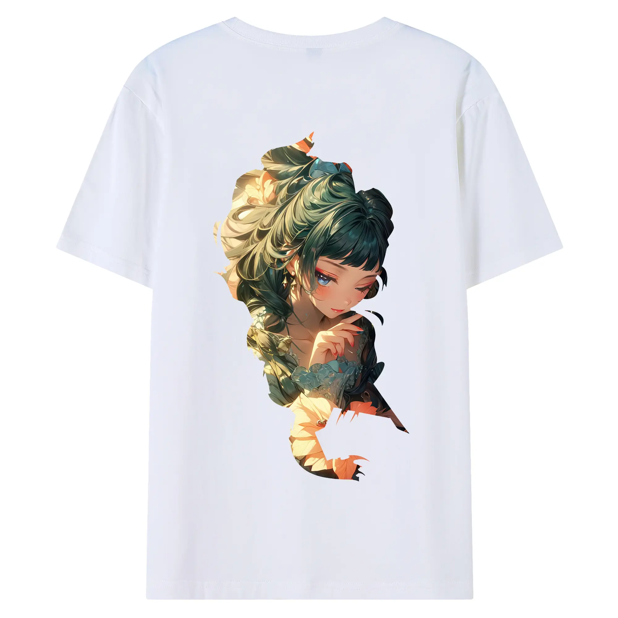 薬屋のひとりごと グッズ,猫猫 - 綿100％ 半袖Tシャツ ・ バックプリント ・ 快適 通気性 ・ 日常使い 散歩 スポーツ用