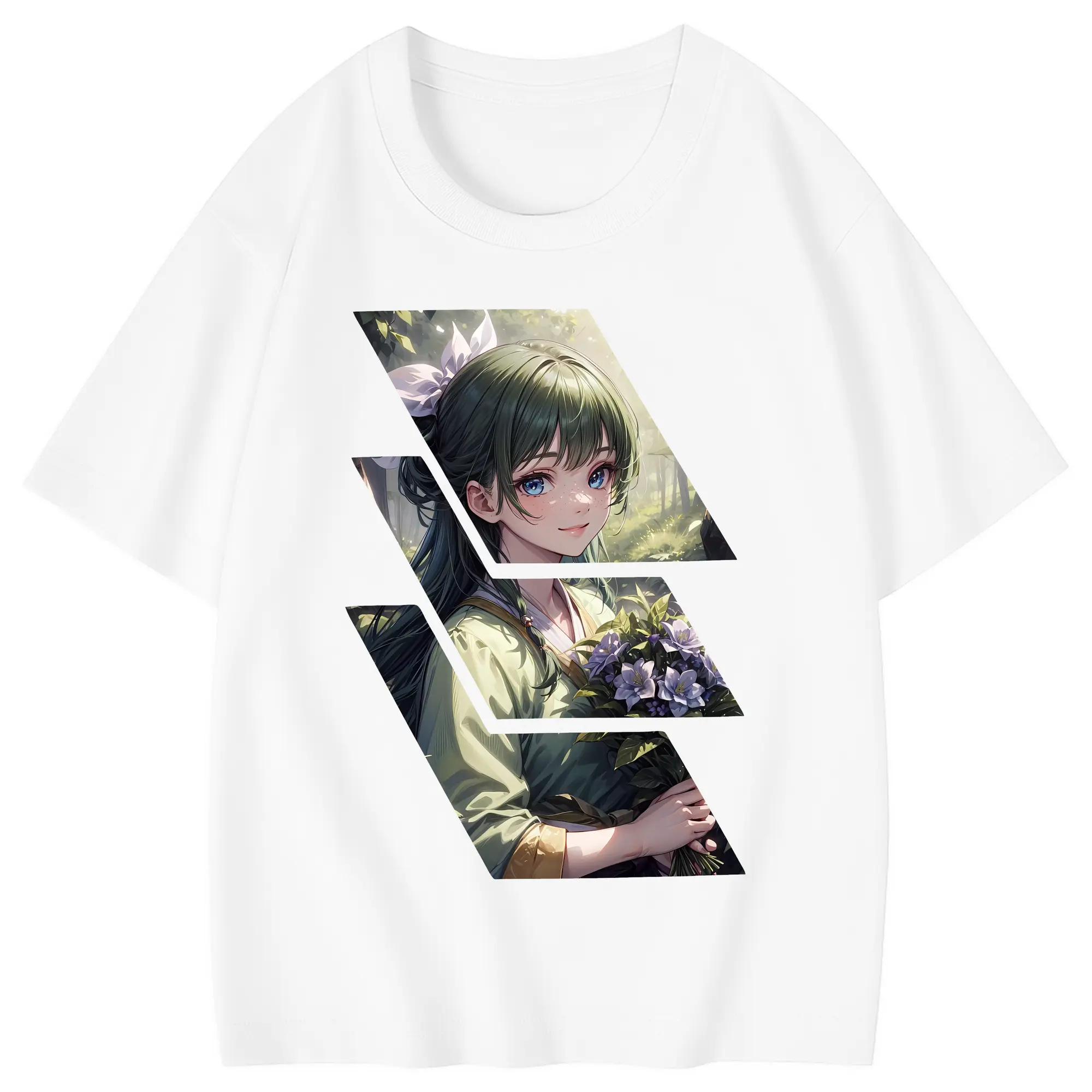 薬屋のひとりごと グッズ,猫猫 - 綿100％ キッズTシャツ ・ フロントプリント ・ 快適 通気性 ・ スポーツ カジュアル 散歩用