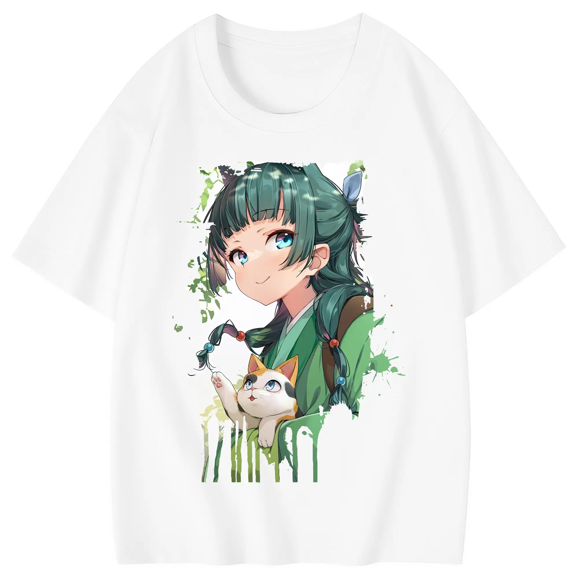 薬屋のひとりごと グッズ,猫猫 - 綿100％ キッズTシャツ ・ フロントプリント ・ 快適 通気性 ・ スポーツ カジュアル 散歩用