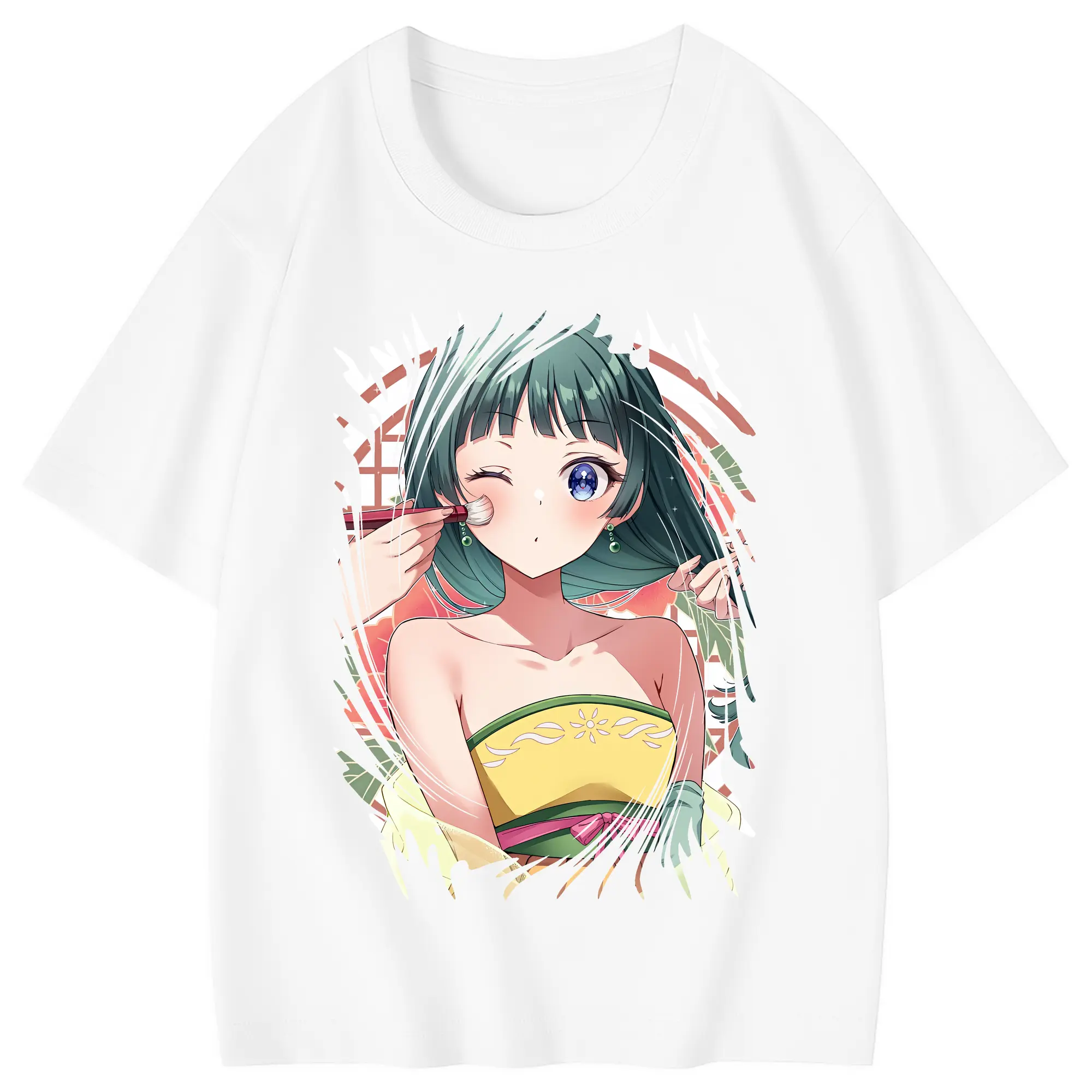 薬屋のひとりごと グッズ,猫猫 - 綿100％ キッズTシャツ ・ フロントプリント ・ 快適 通気性 ・ スポーツ カジュアル 散歩用