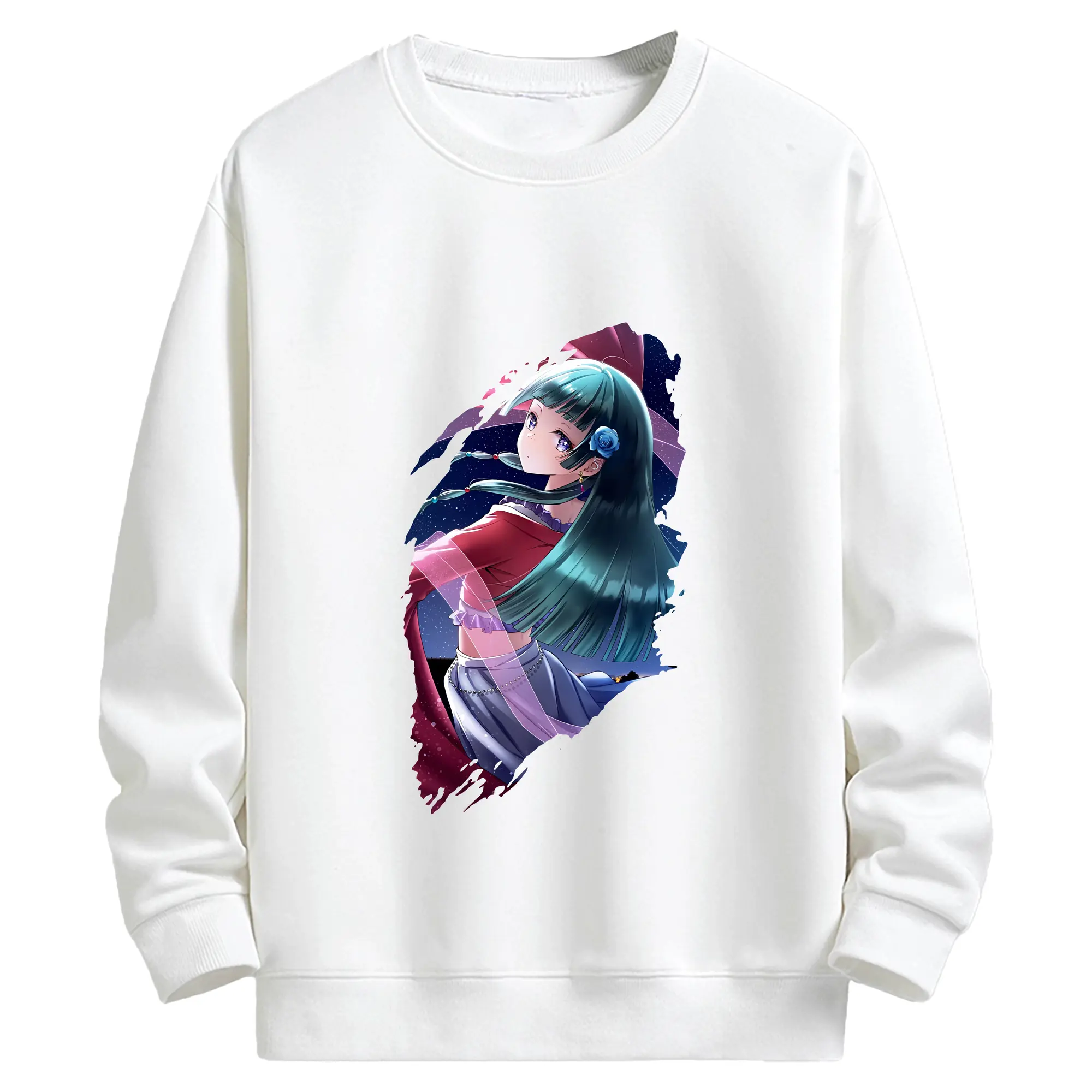 薬屋のひとりごと グッズ,猫猫 - キッズ クルーネックスウェットシャツ ・ フロントプリント ・ 綿80％ ポリエステル20％ ・ 快適 通学 スポーツ 日常使い お散歩用