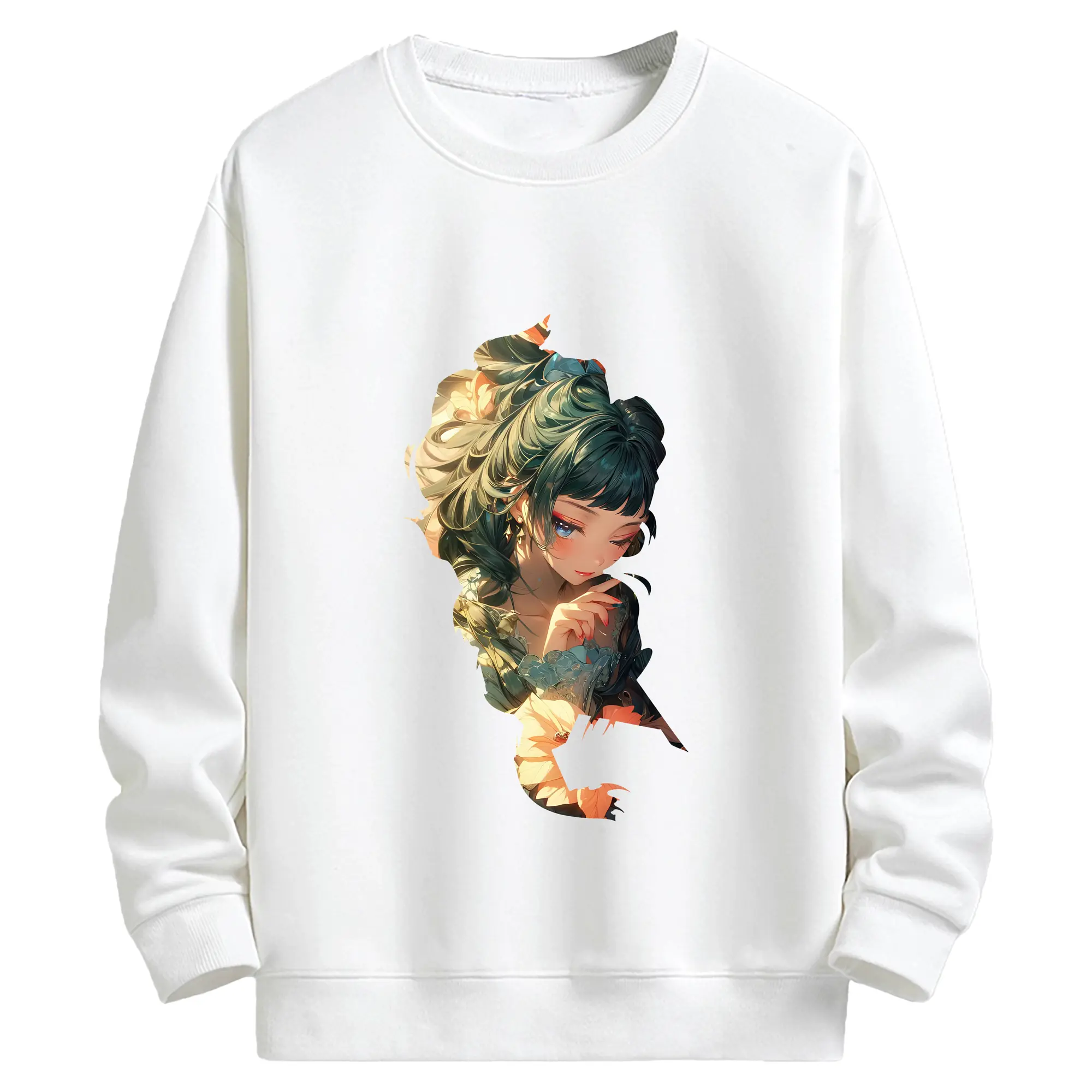 薬屋のひとりごと グッズ,猫猫 - キッズ クルーネックスウェットシャツ ・ フロントプリント ・ 綿80％ ポリエステル20％ ・ 快適 通学 スポーツ 日常使い お散歩用