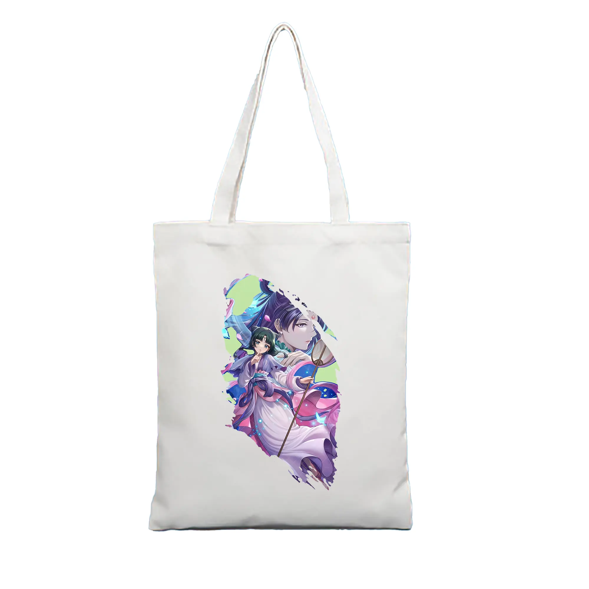 薬屋のひとりごと グッズ,猫猫 - 縦型キャンバス手提げバッグ（トートバッグ） ・ キャンバス素材 ・ ショッピング用 ・ 軽量 丈夫 お手入れ簡単